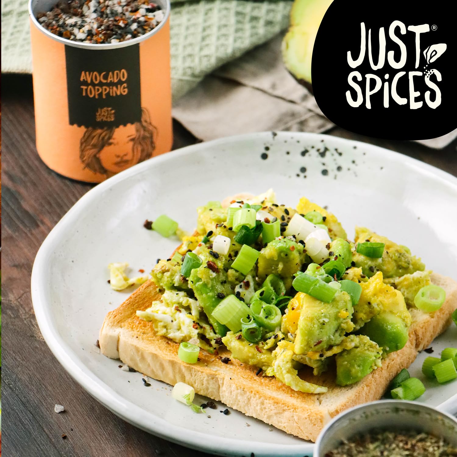 Just Spices Avocado Topping, 60g – Natural Crunchy Seasoning for Avocado Dishes 3