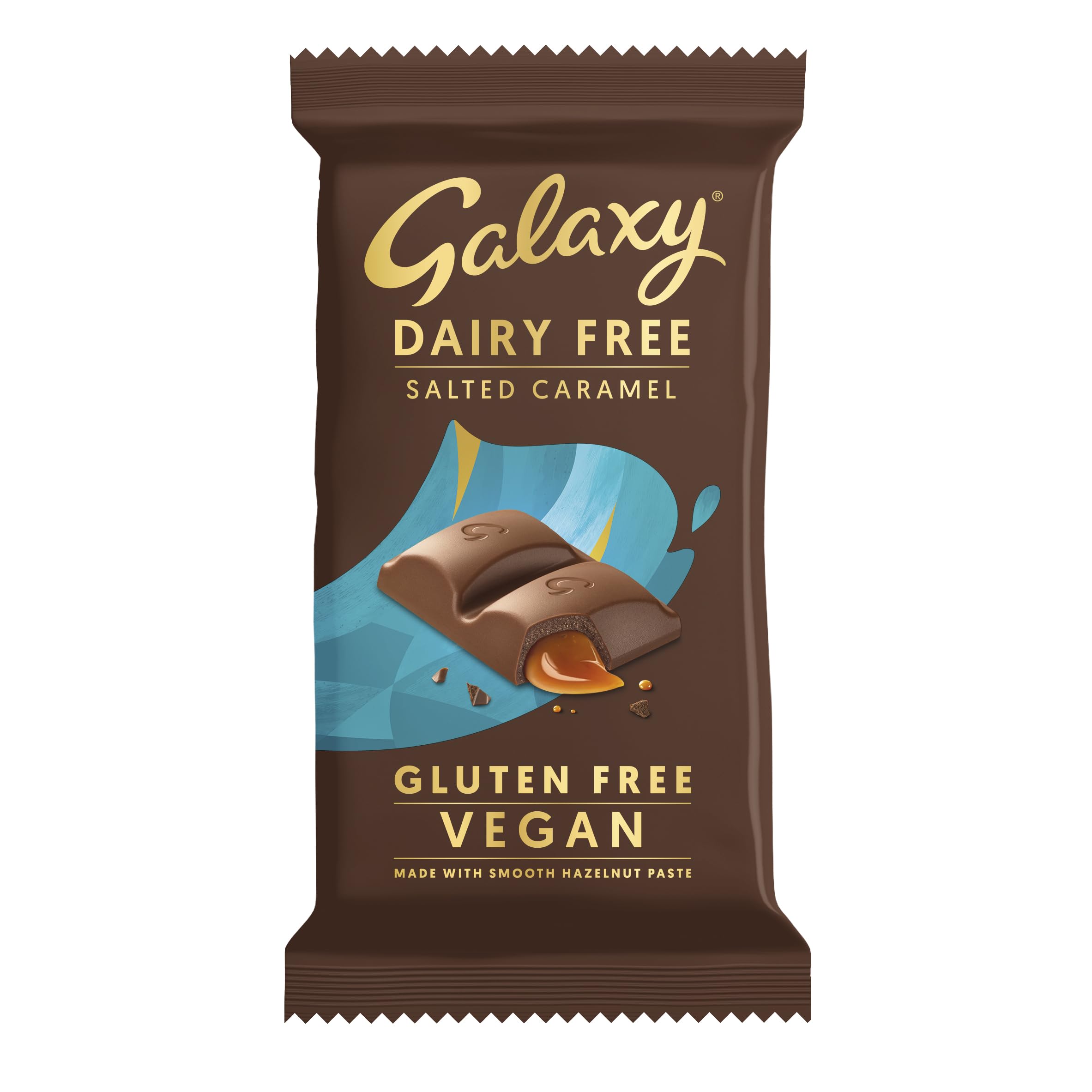 Galaxy - Milchfreier Schokoriegel Vegan Karamell &amp; Haselnuss 100g