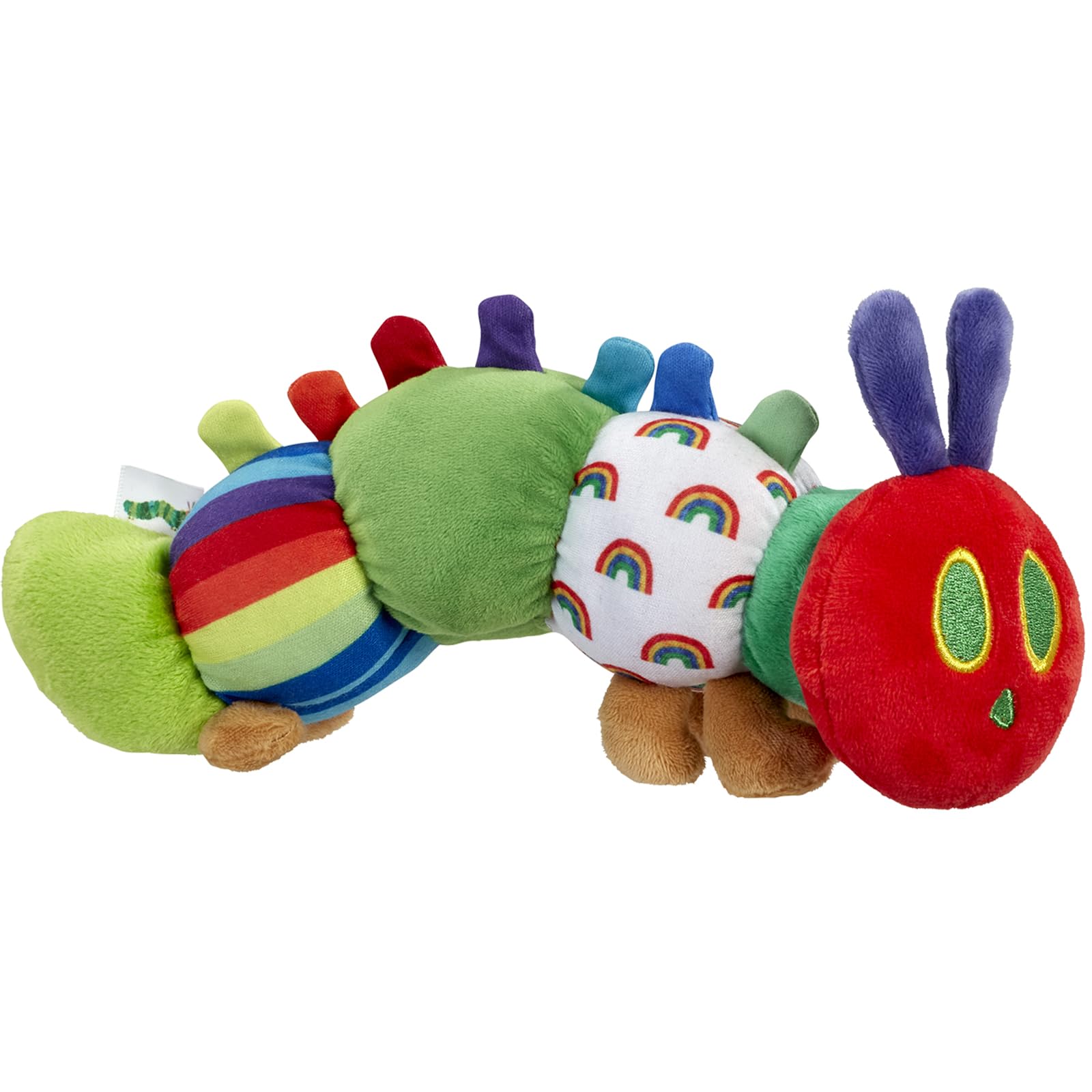 Rainbow Designs The Very Hungry Caterpillar My First Soft Toy - Velvety Fabric, Multicolor | Unisex Children