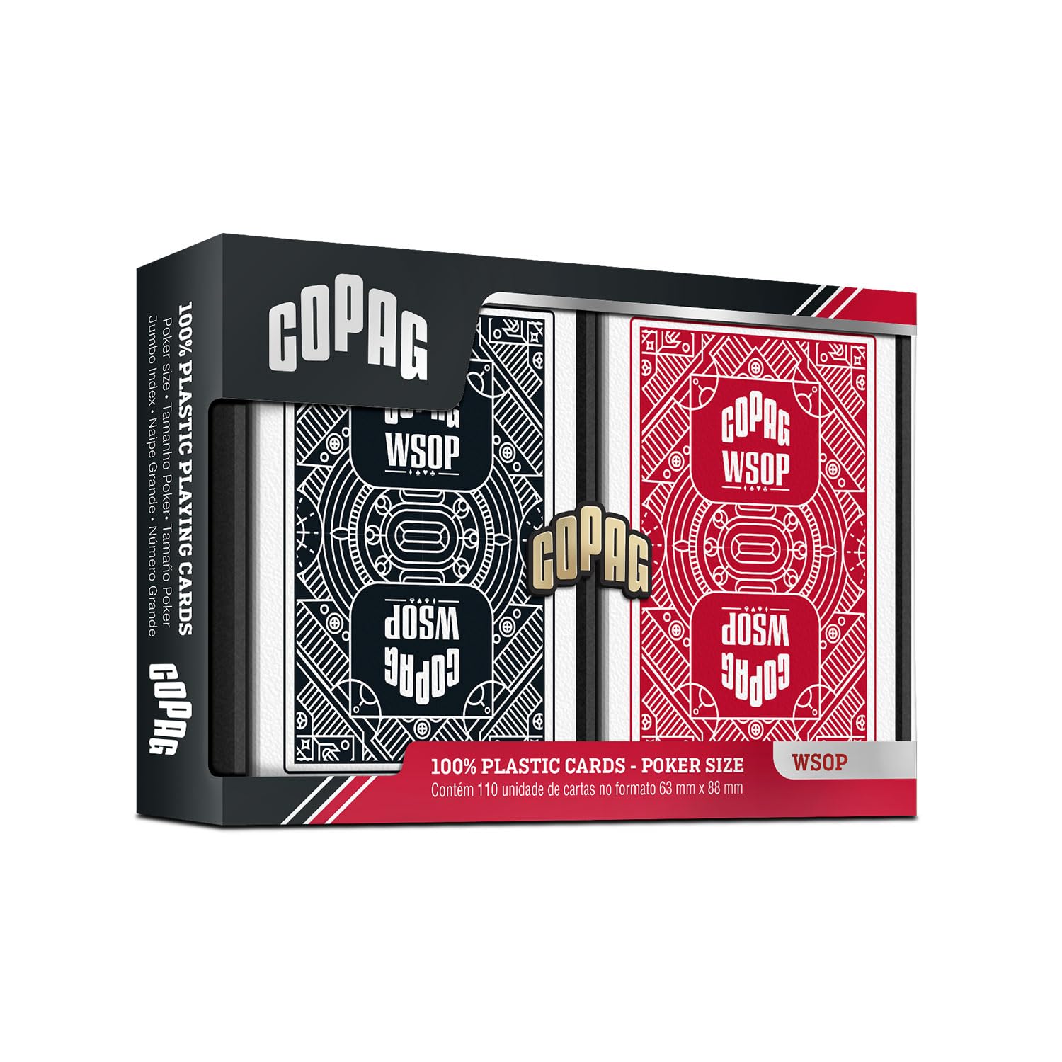 COPAG World Series Of Poker Jumbo Index Double Deck Plastic Playing Cards