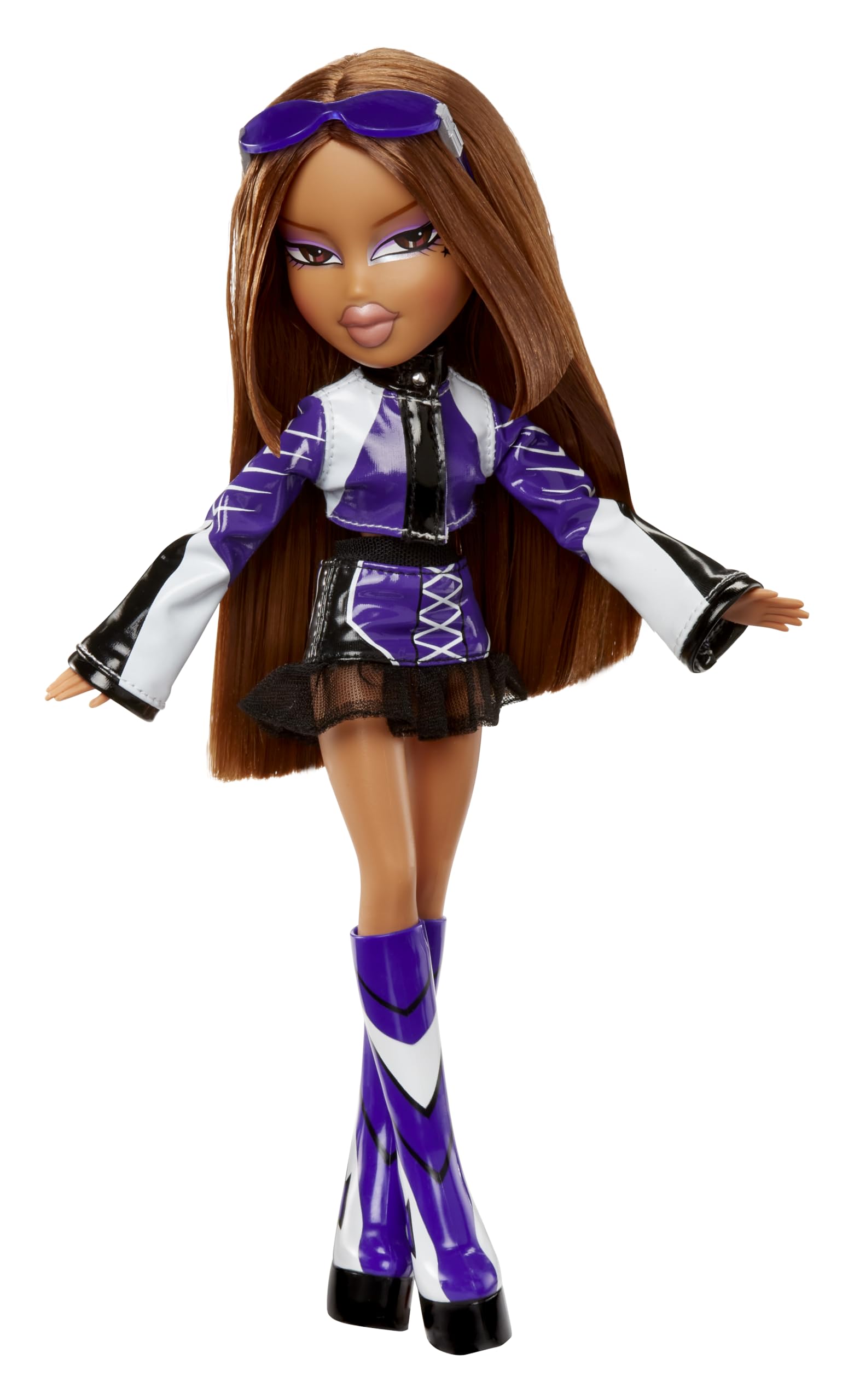 Bratz Scorchin' Yasmin - Fashion Doll with Moto-Inspired Outfit & Accessories, Ages 3+