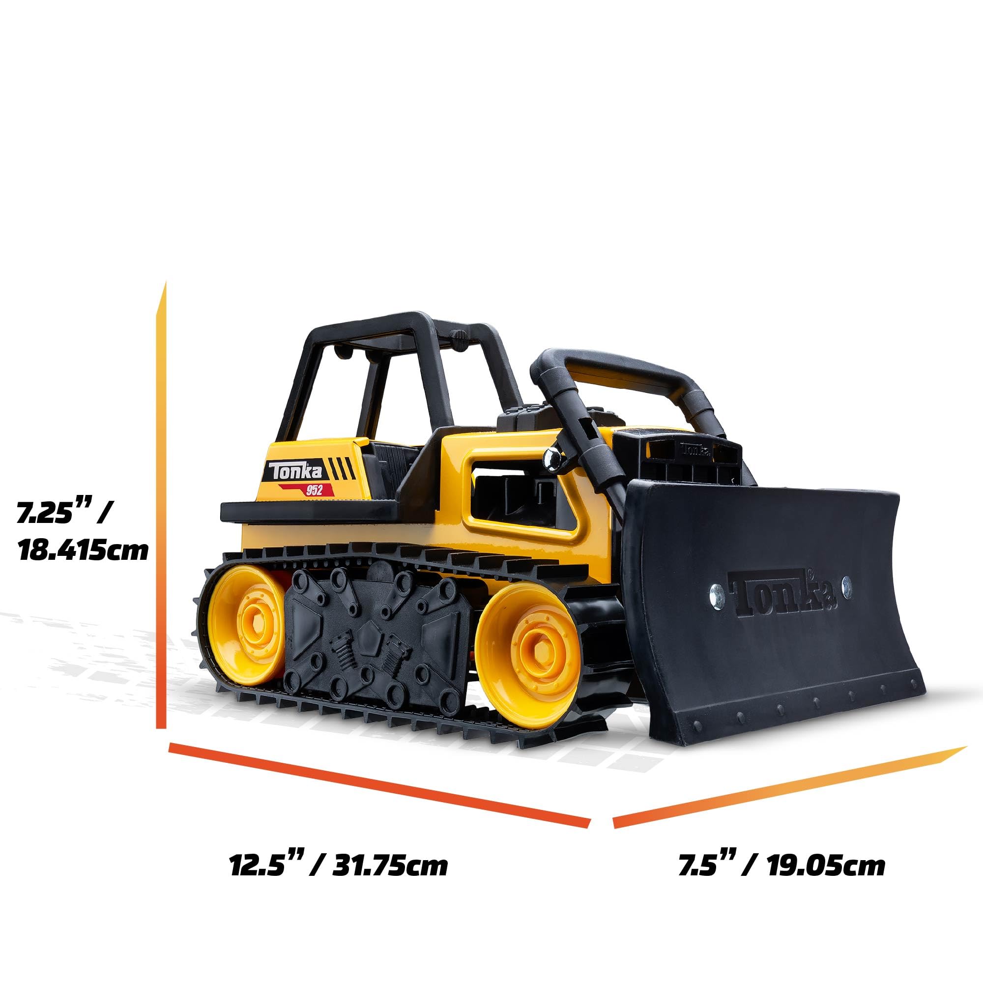 Tonka Steel Classics Bulldozer - Heavy Steel Construction | Ages 3+ | Yellow/Black 5