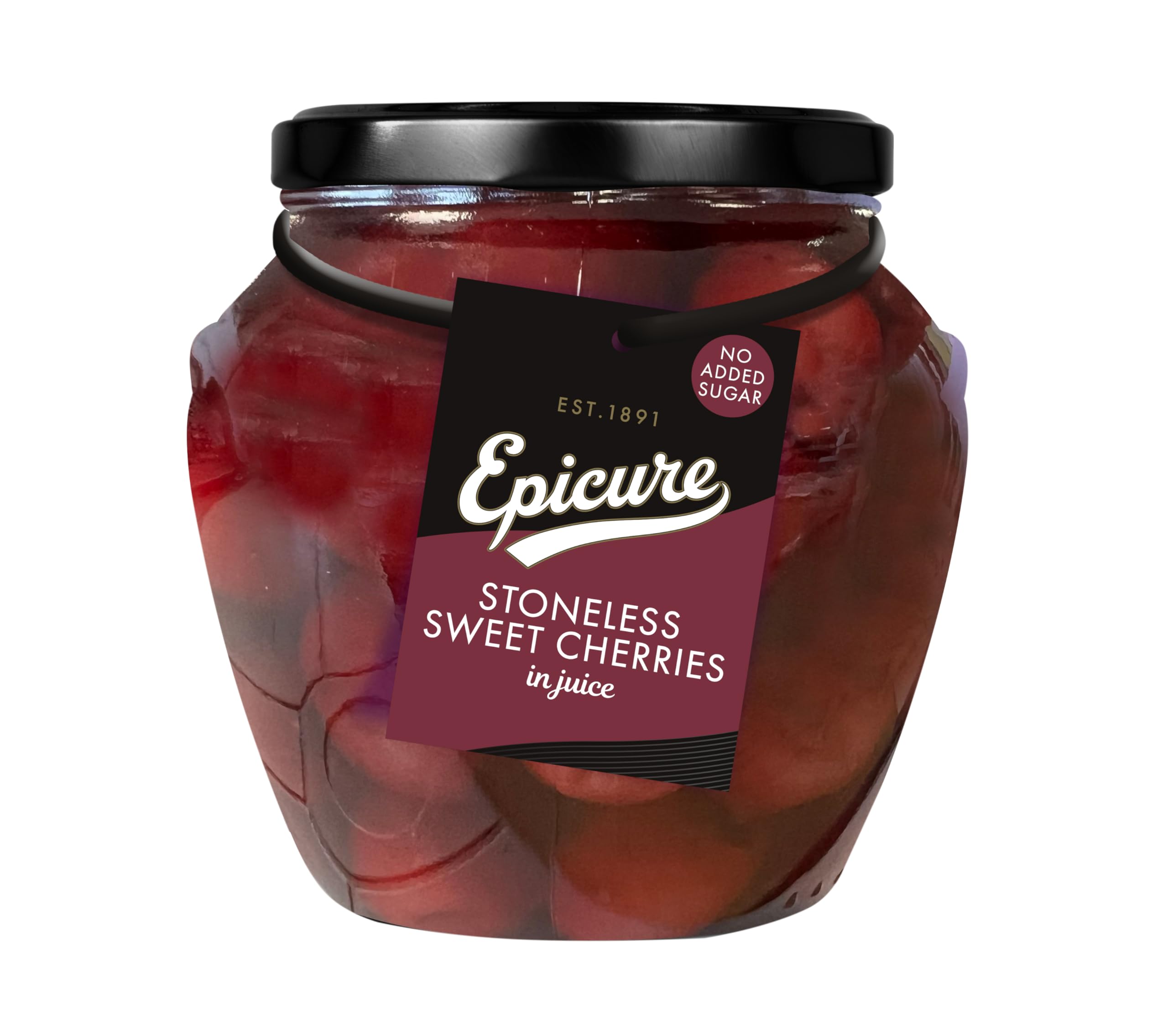 Epicure Premium Sweet Cherries Juice - Naturally Sweetened, Versatile Ingredient | 550 g Jar