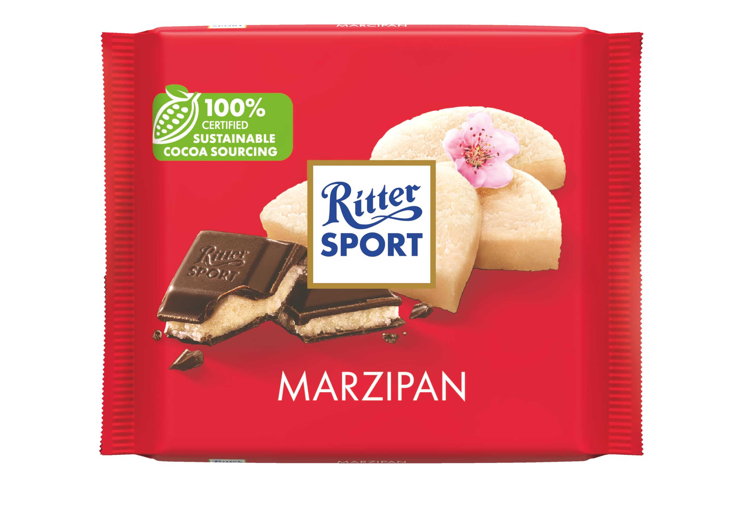 Ritter Sport Marzipan Dark Chocolate Bar 100g