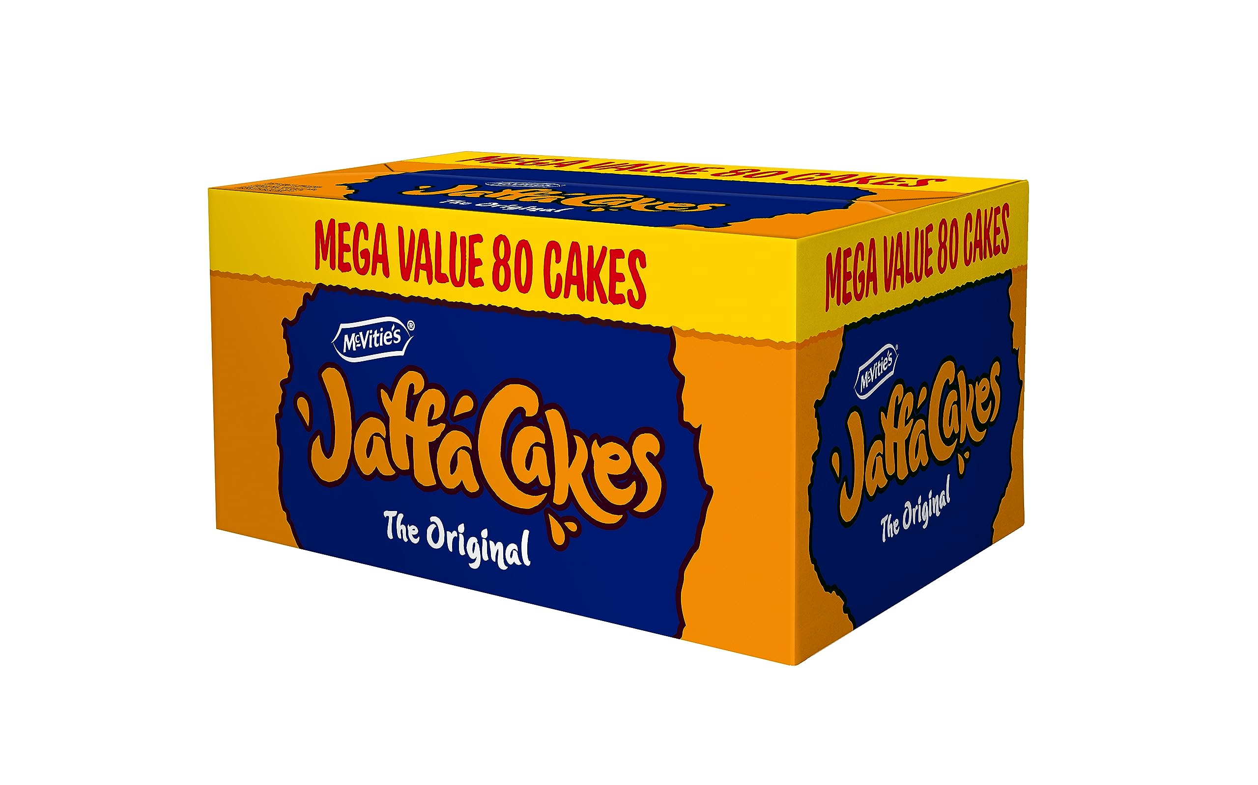 McVitie's Jaffa Cakes - Mega Box Value Pack 80 Count (4 Packs of 20) | Chocolate Orange Sponge 1