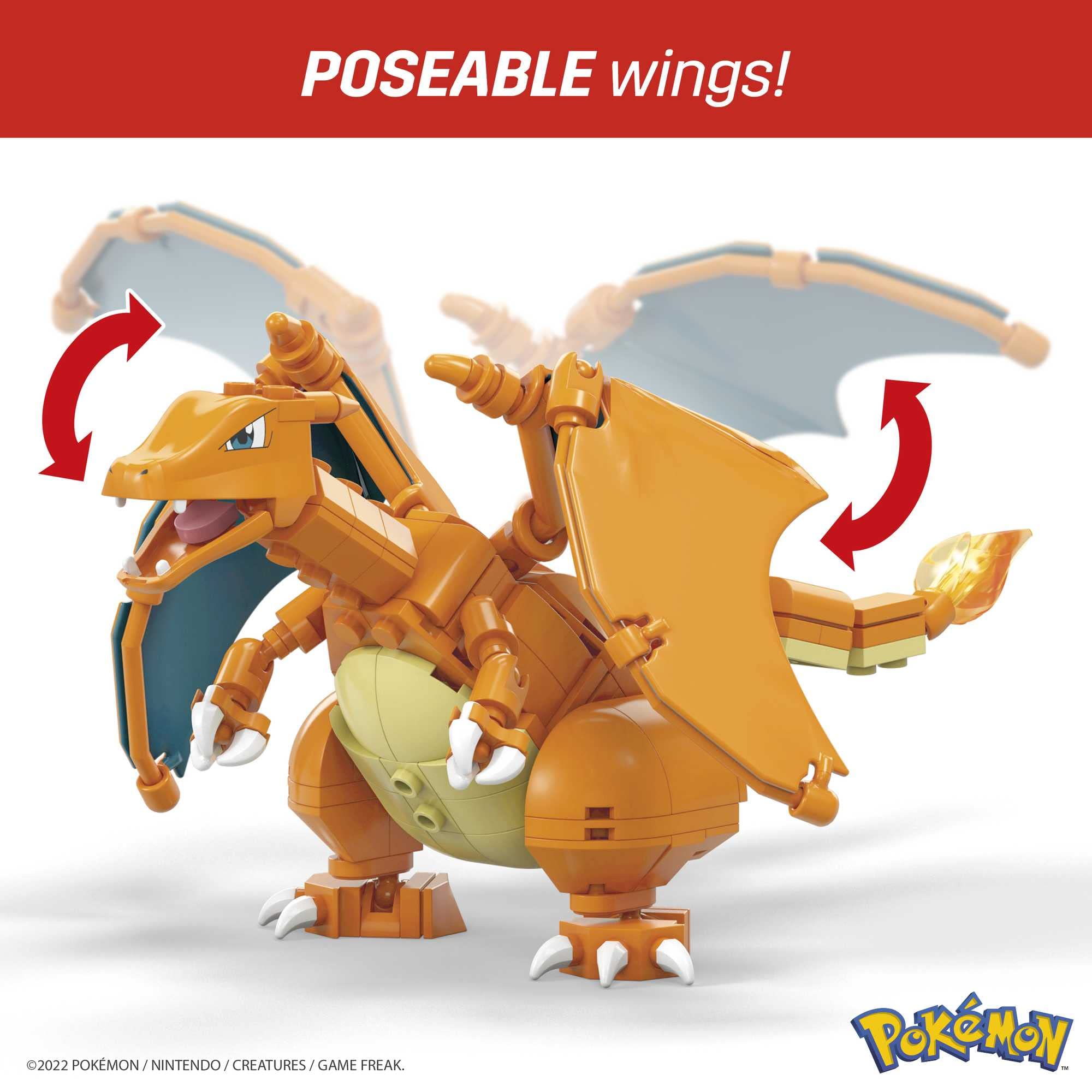 Mega Construx Pokémon Charizard - Buildable & Poseable Action Figure for Ages 6+ 14