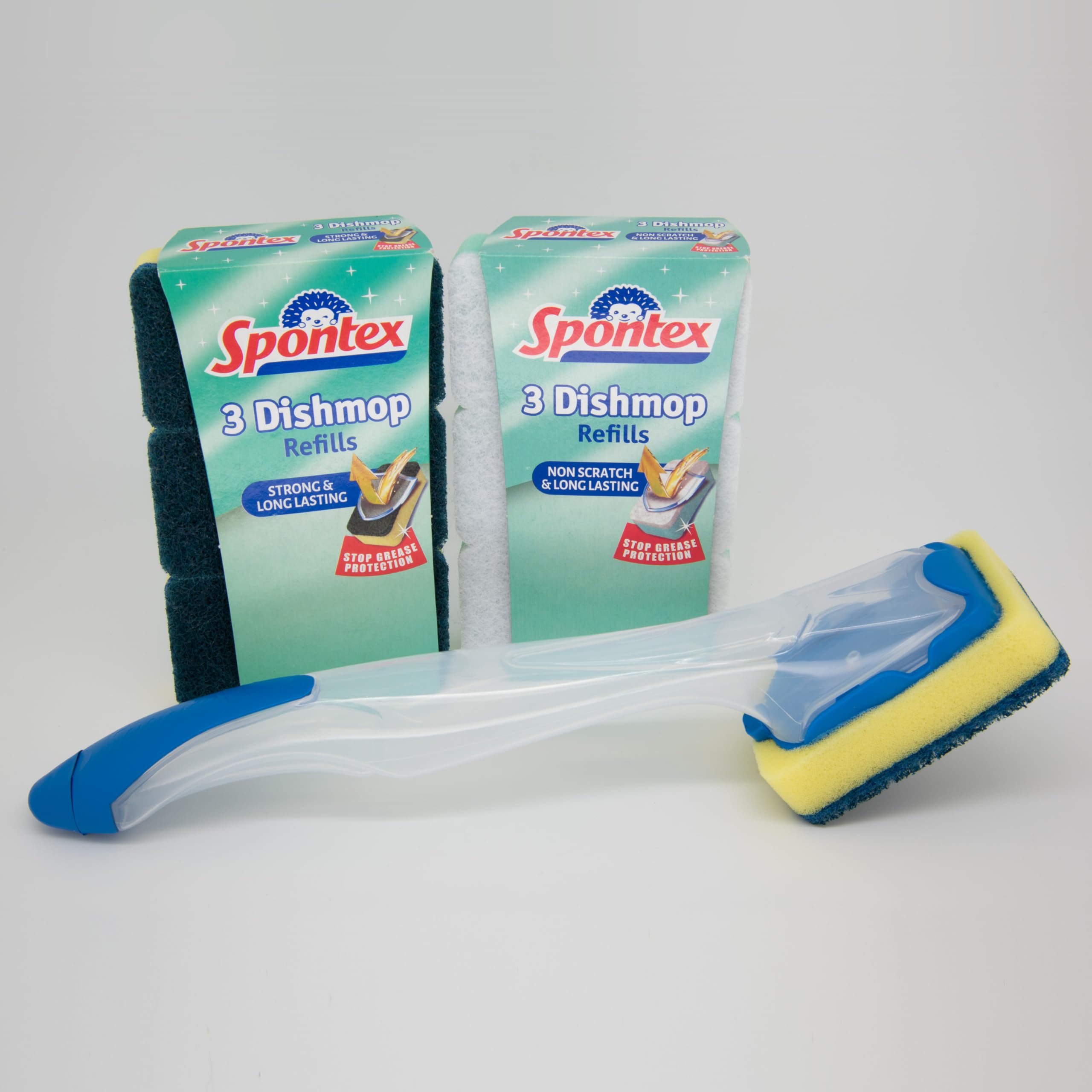 Spontex Dishmop Refills Non-Scratch Replacement Sponge Heads 4
