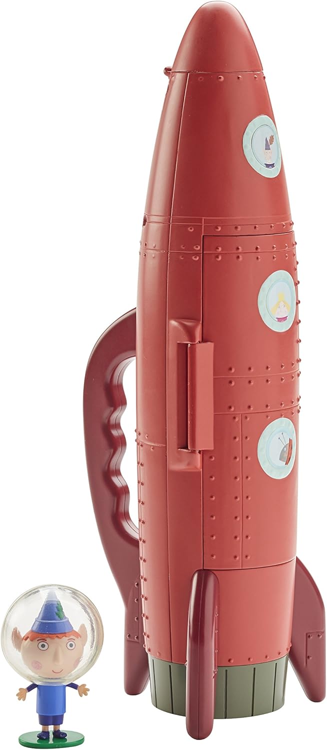 Ben & Holly 07713 Electronic Elf Rocket - Light-Up Vehicle with Sounds & Ben Elf Figure for Ages 3+