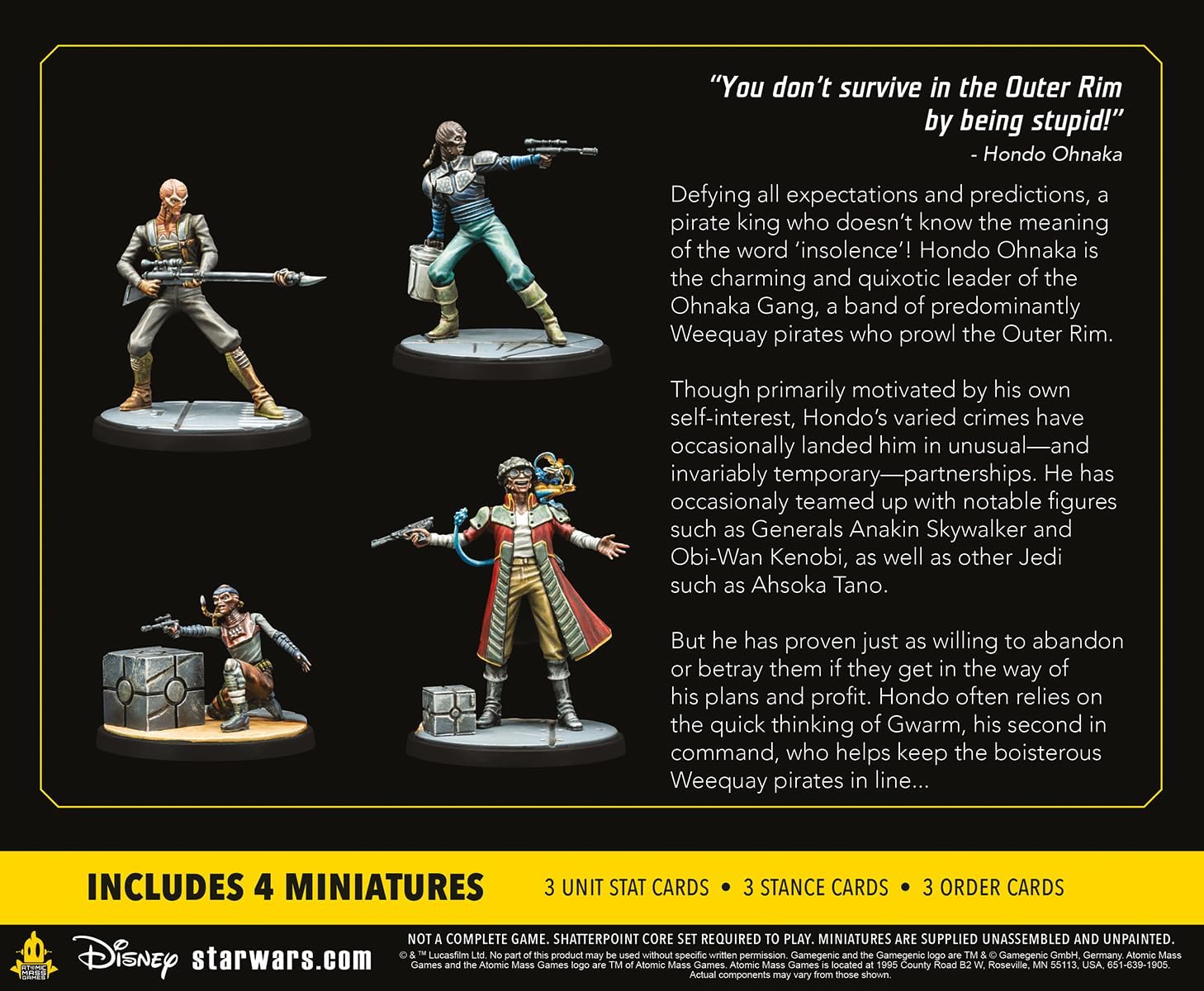 Atomic Mass Games Star Wars: Shatterpoint That's Good Business Hondo Ohnaka Squad Pack 3
