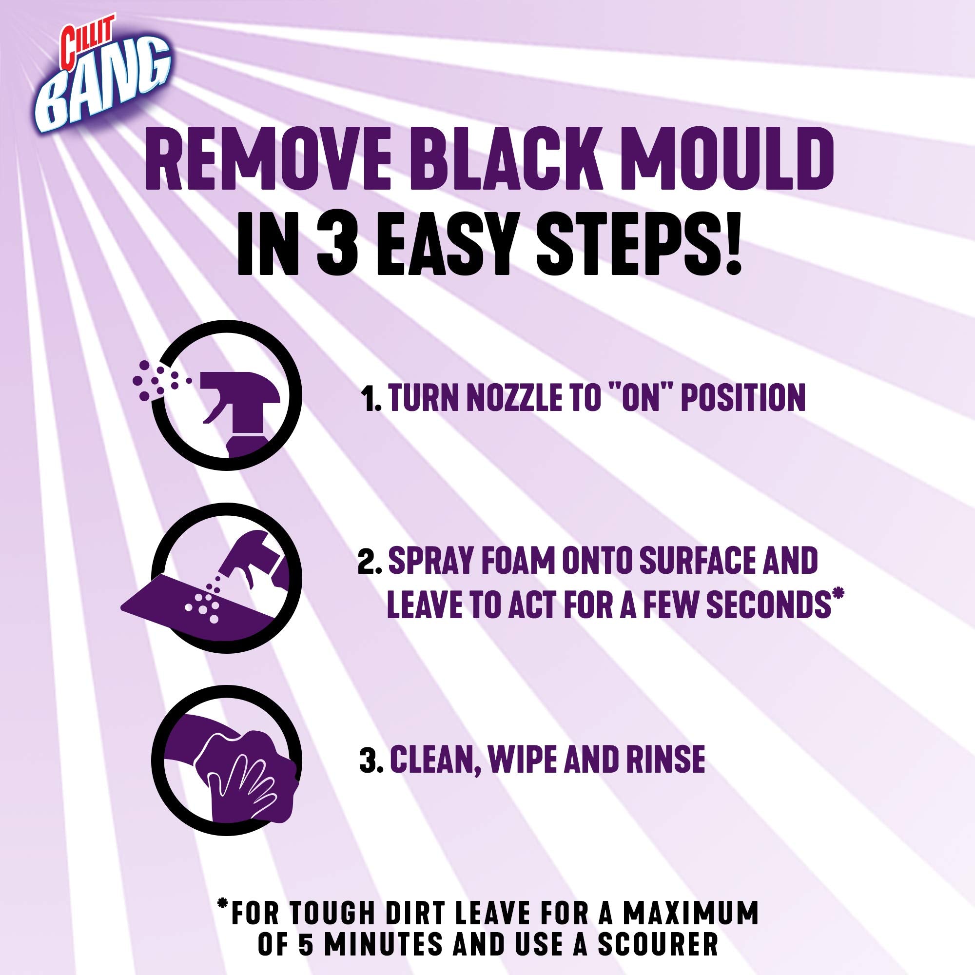 Cillit Bang - Power Cleaner Black Mould Remover 750ml 5