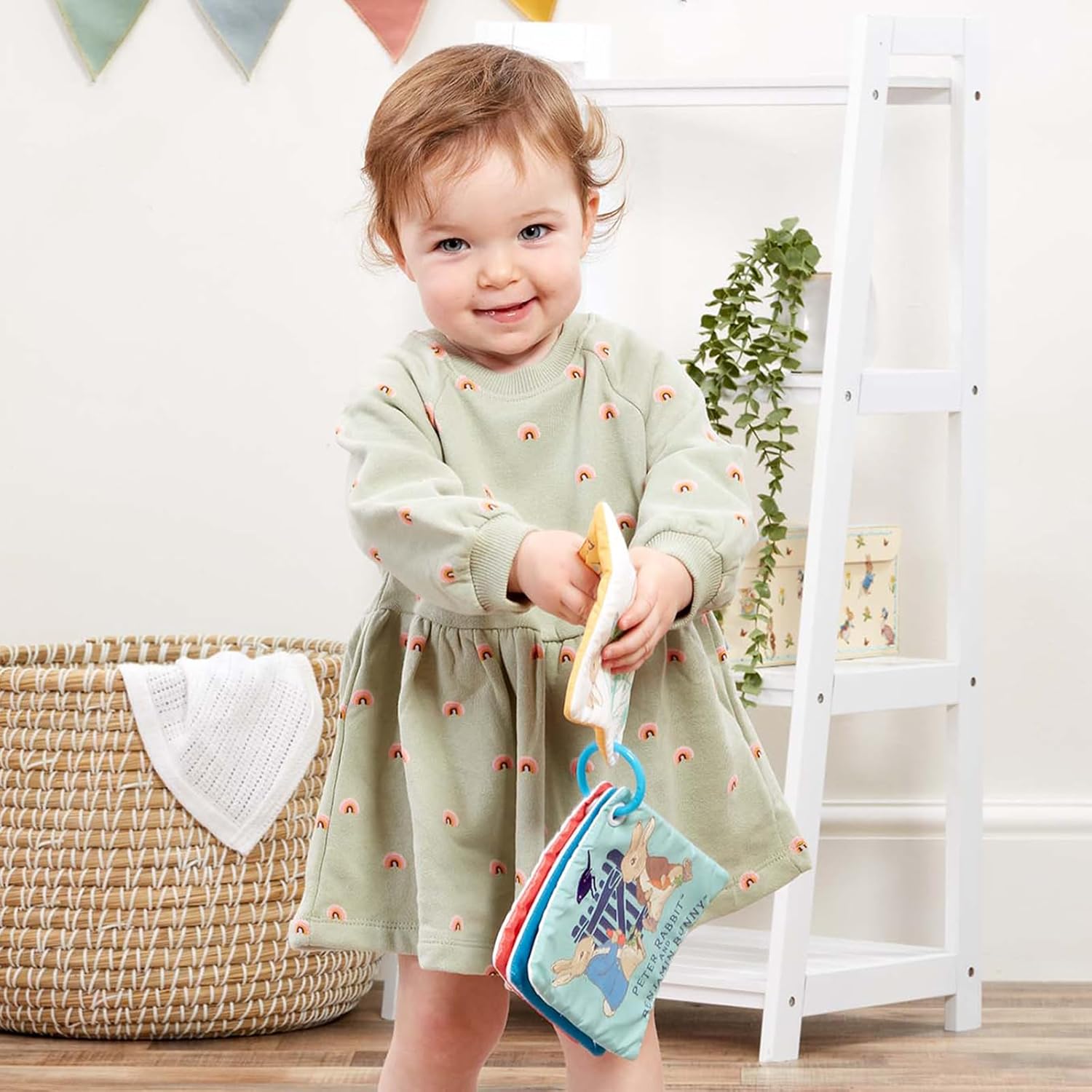 Peter Rabbit Baby Cloth Book - Touch and Feel Sensory Play & Go Square 4