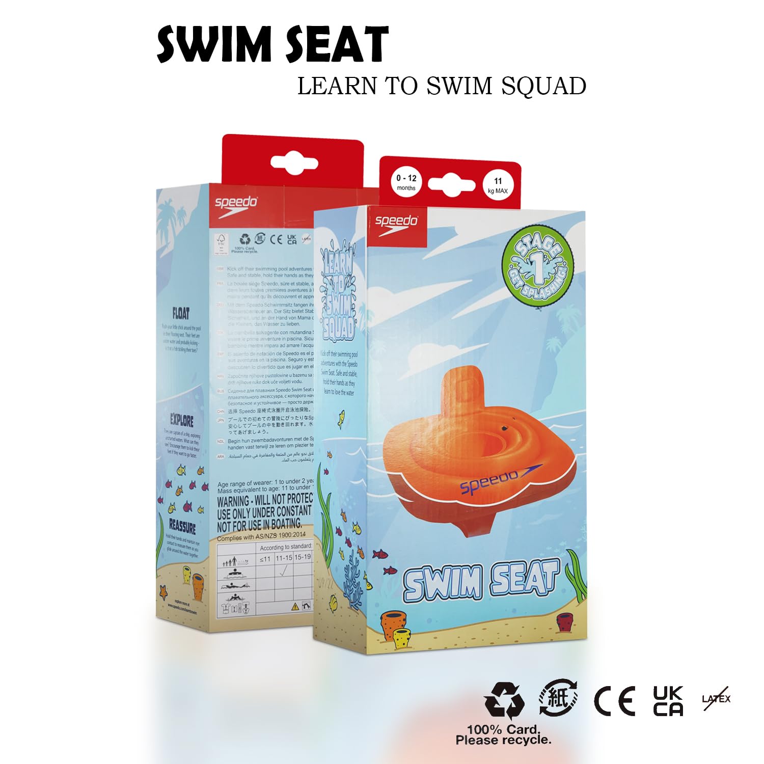 Speedo Baby Swim Seat - For Ages 12-24 Months, Up to 15kg 7