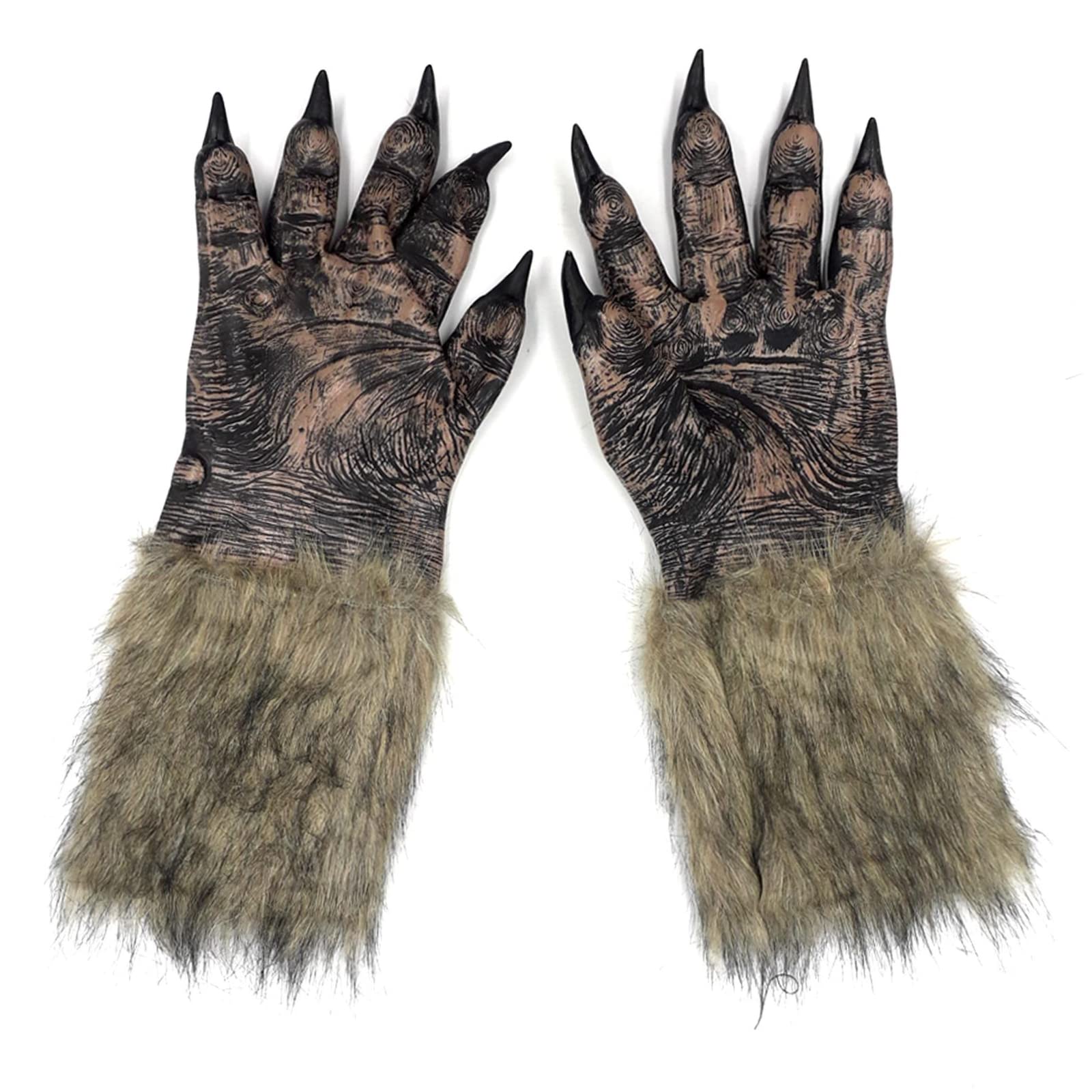 Bristol Novelty Wolf Hands MD241 | Black and Brown | Adult Unisex Costume Accessory 7