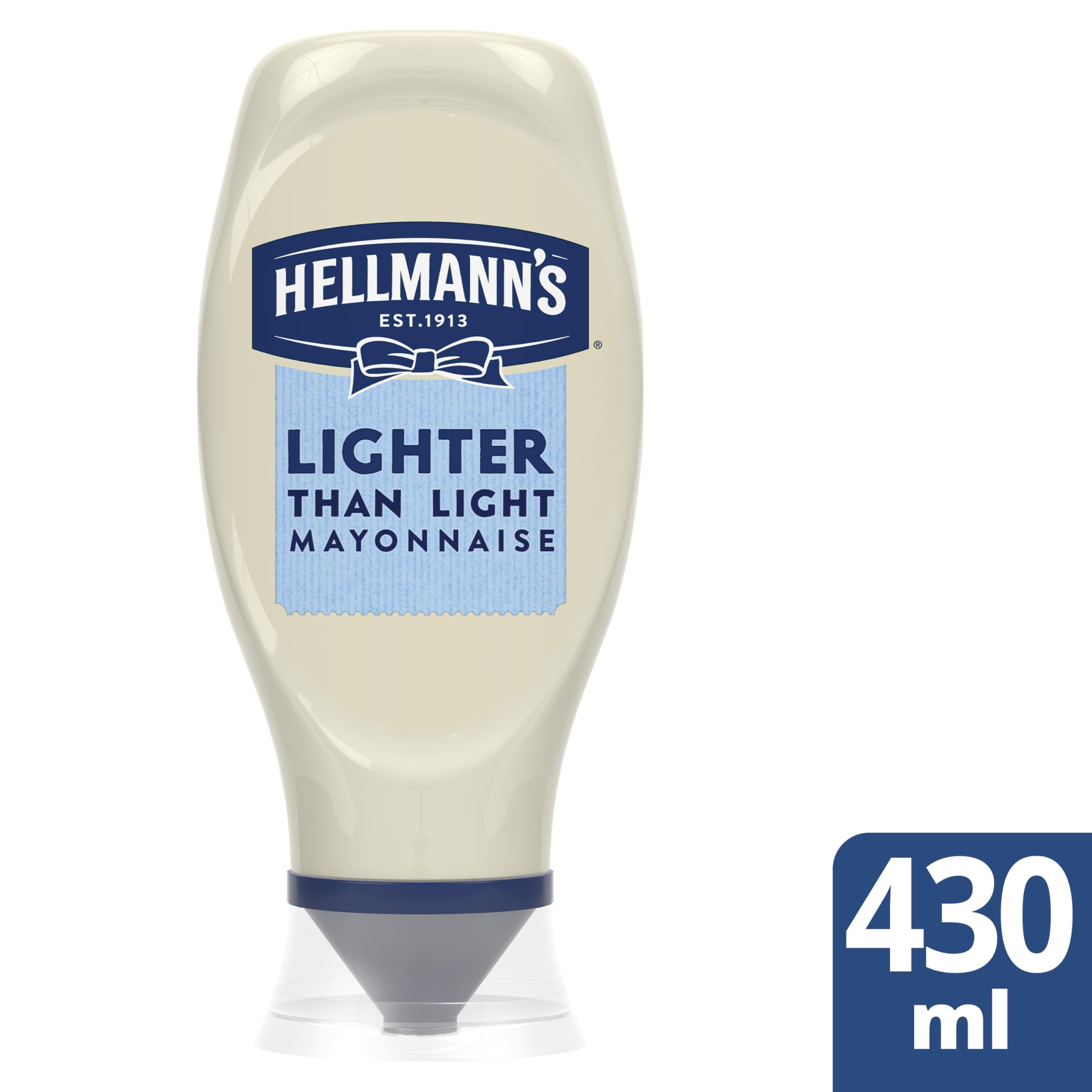 Hellmann's Lighter than Light Mayonnaise - Low-Calorie Mayonnaise with Free-Range Eggs