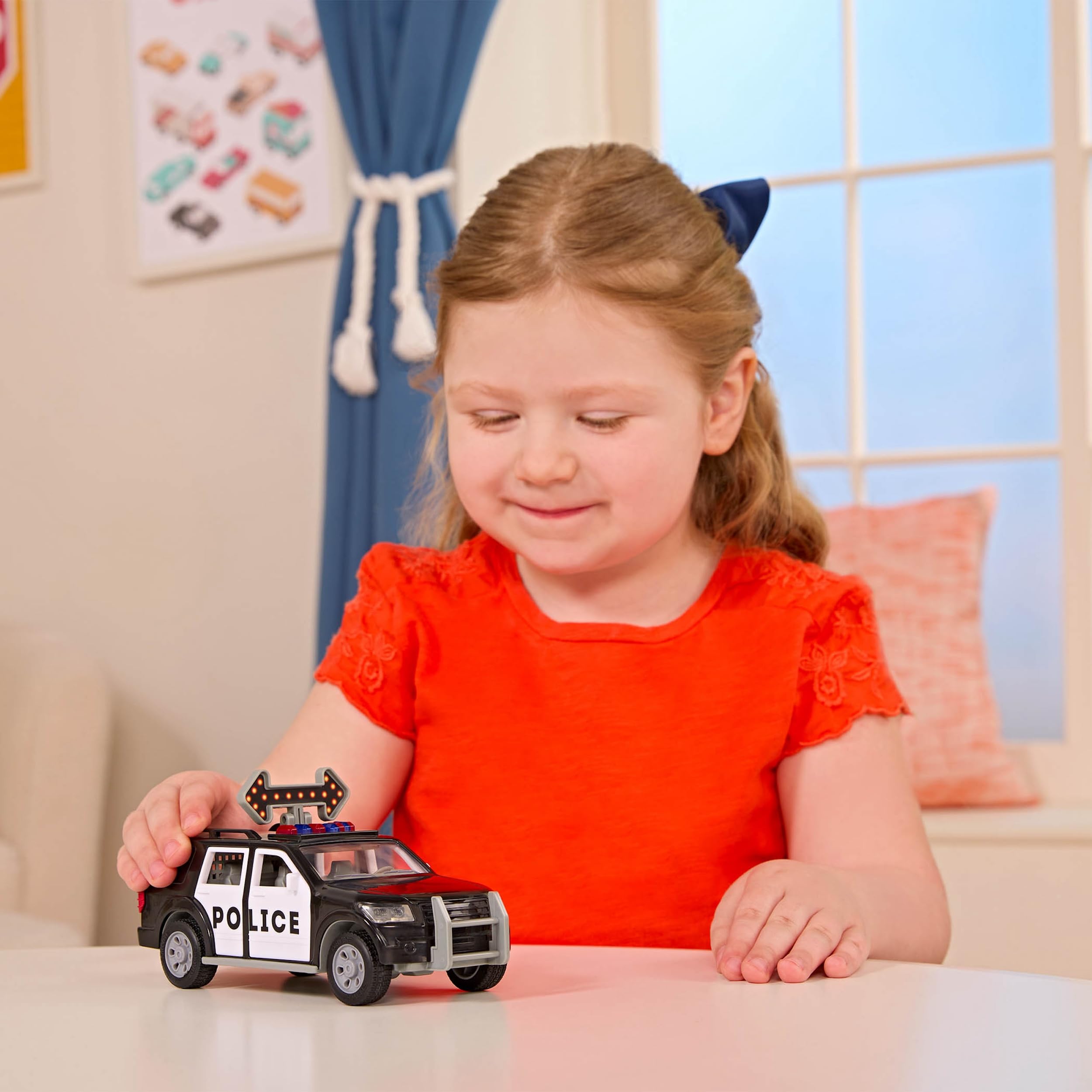 DRIVEN by Battat Micro Police SUV - Toy Car with Lights, Sound & Moving Parts