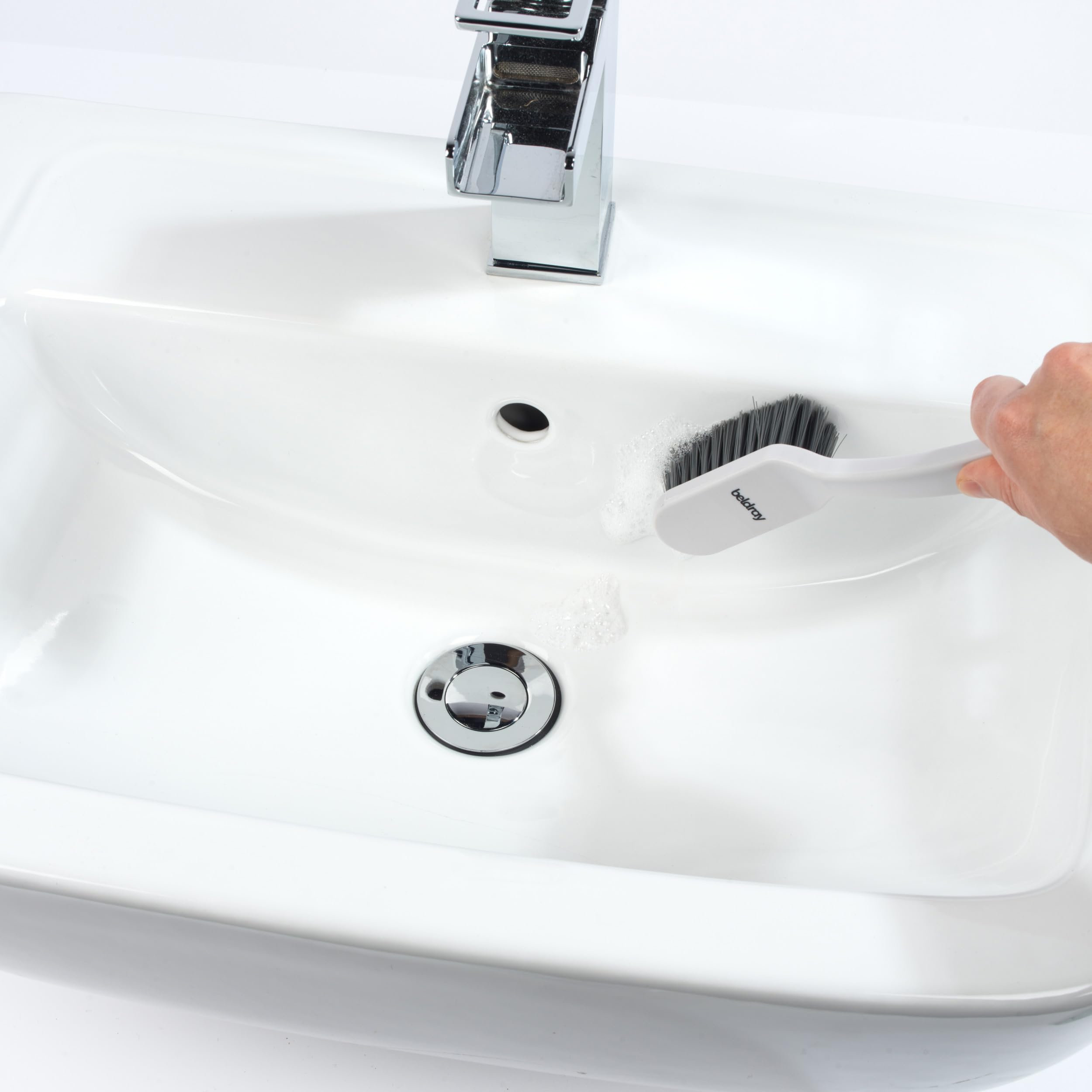 Beldray Scrubbing Dual Sided Cleaning Brush with V-Shaped Bristles for Bathroom and Kitchen 5