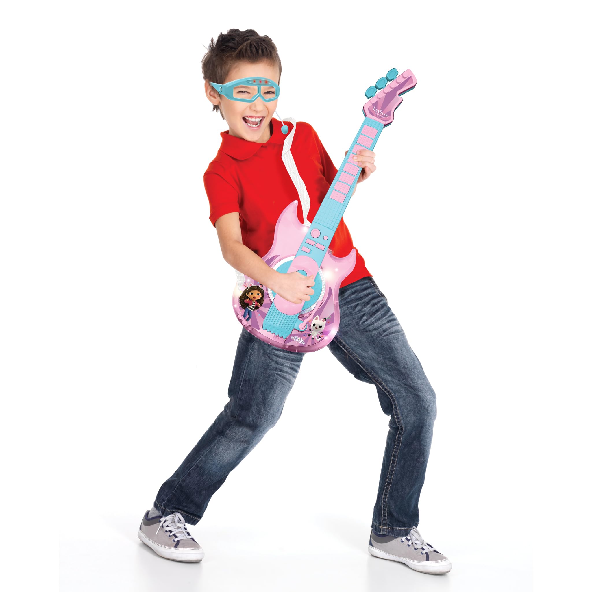 Lexibook Gabby's Dollhouse Electronic Guitar with Microphone & Glasses - Musical Toy for Kids 4