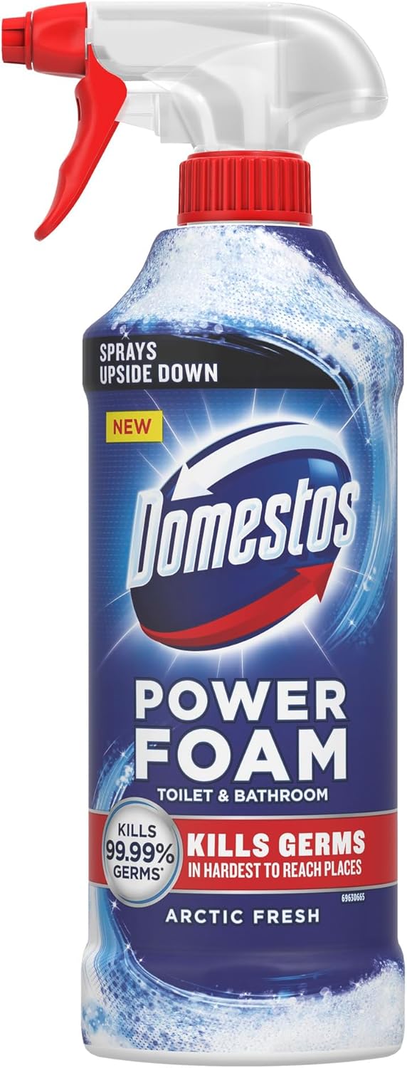 Domestos - Power Foam Arctic Fresh Toilet & Bathroom Cleaner Spray
