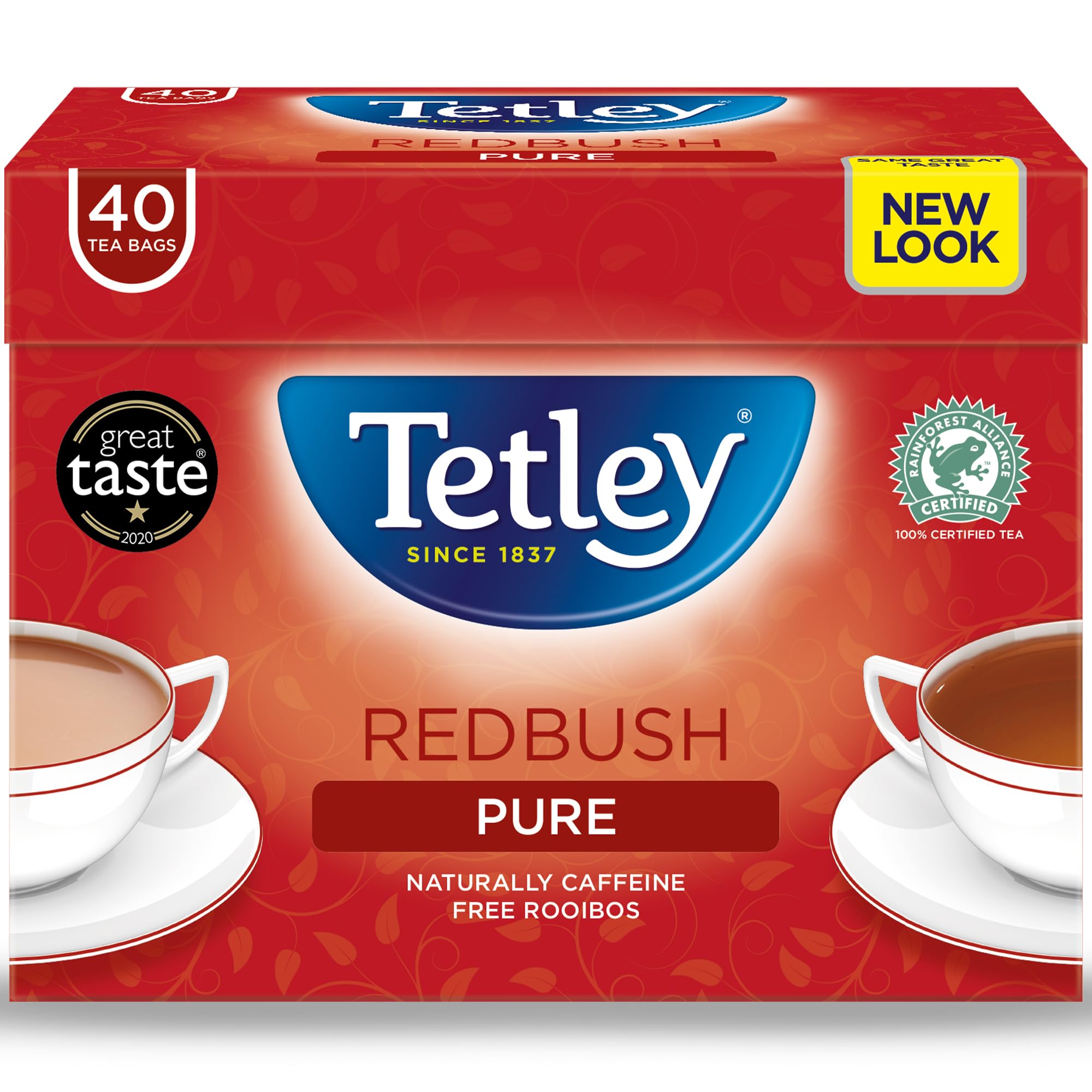Tetley Vanilla Redbush Pure 40 Tea Bags