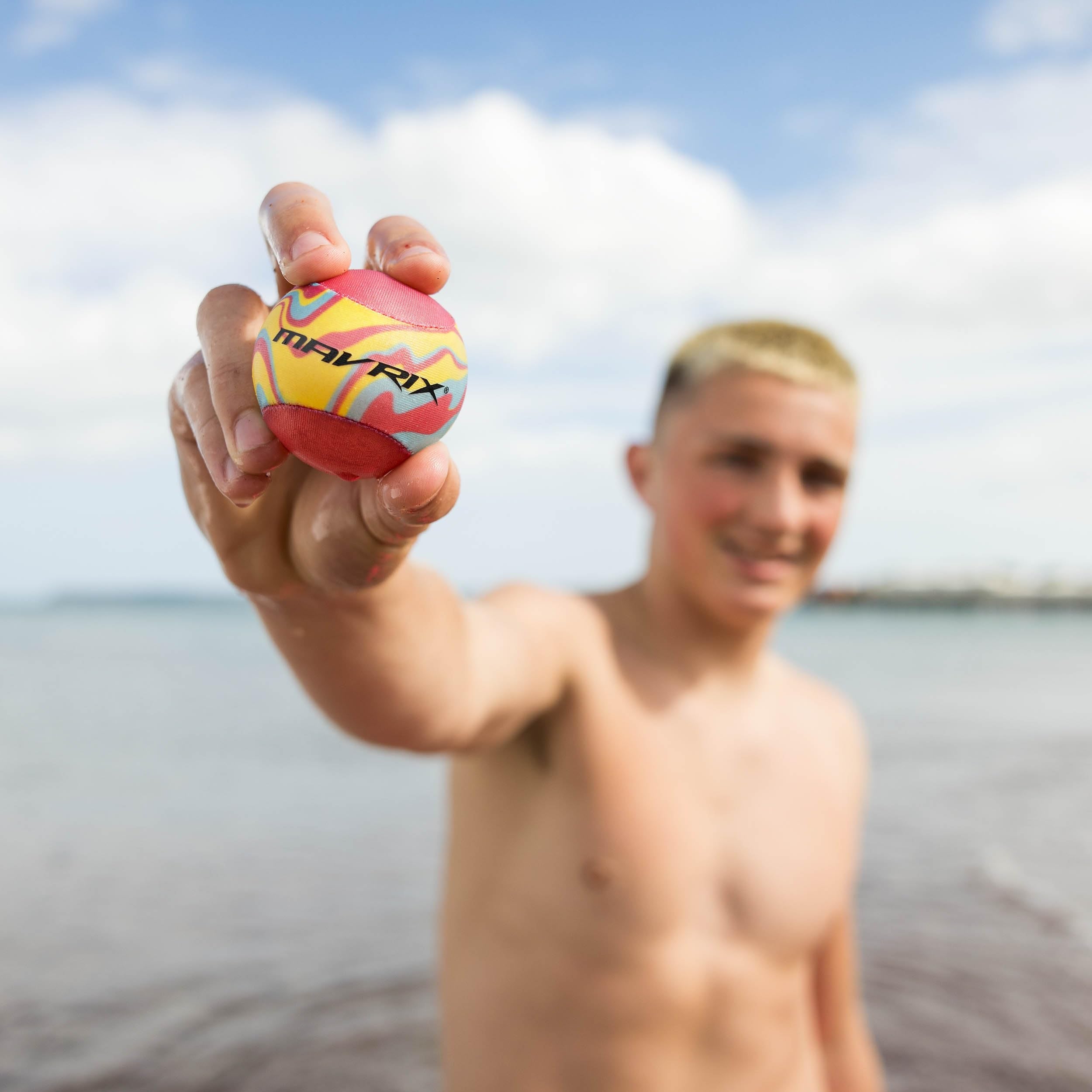 Mavrix Water Skim Ball - Bounces & Skims on Water | 5.5cm Diameter | Ages 3+