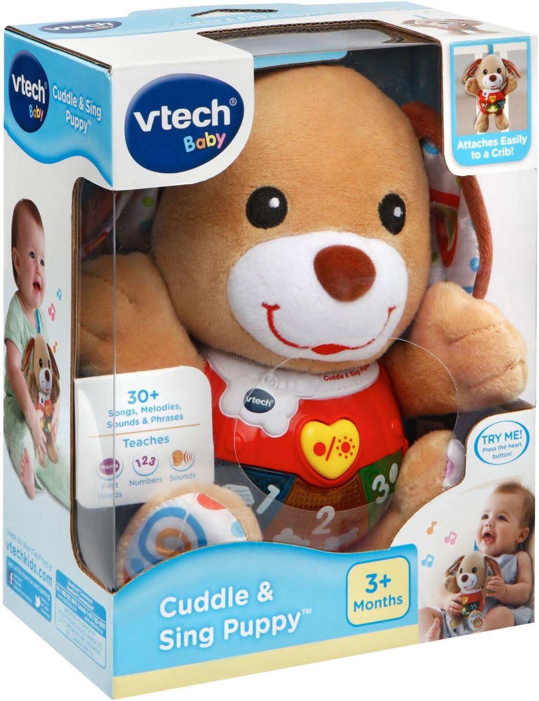 VTech Little Singing Puppy - Interactive Musical Plush Toy for 3+ Months