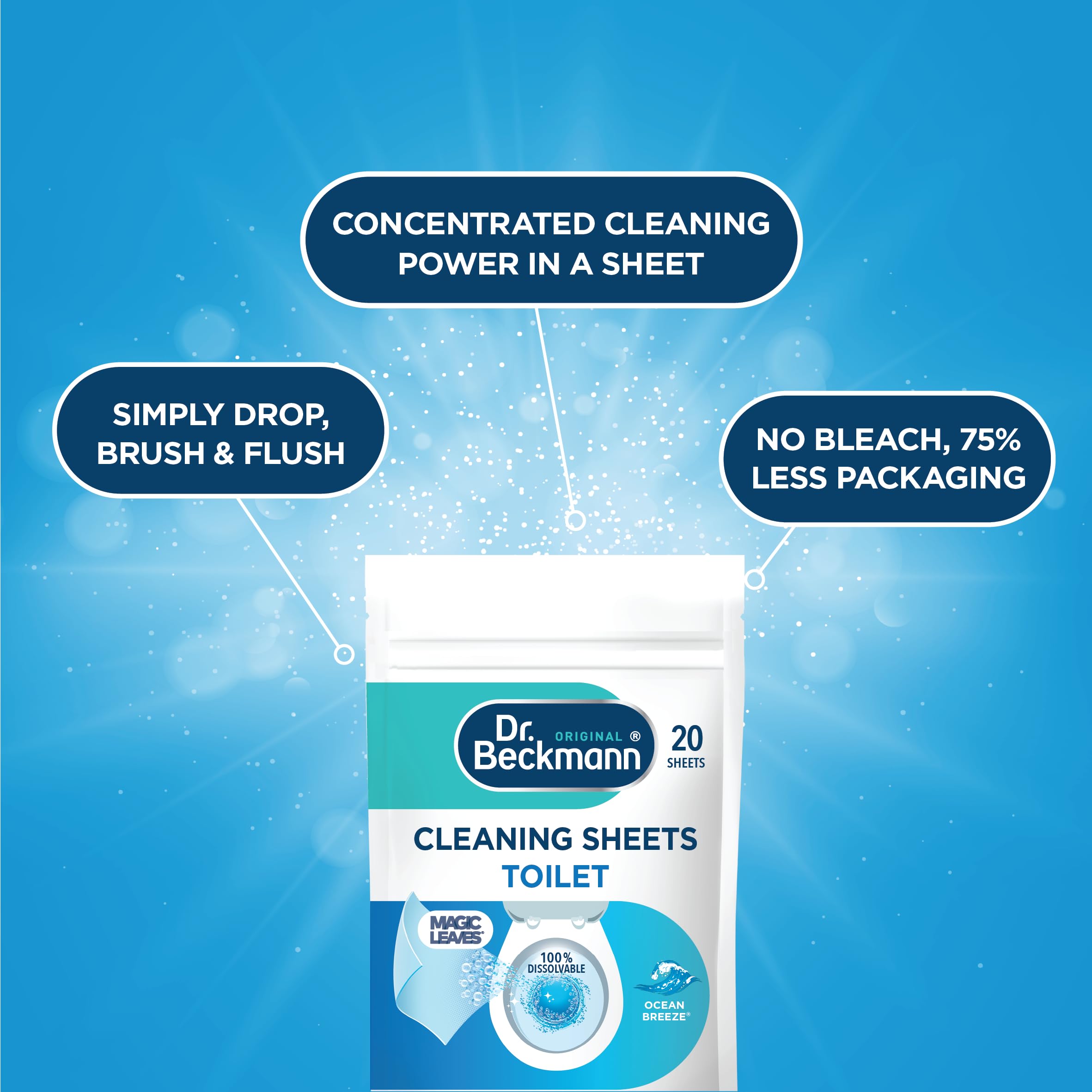 Dr. Beckmann - Toilet Cleaning Sheets for Easy Everyday Hygienic Cleaning 3