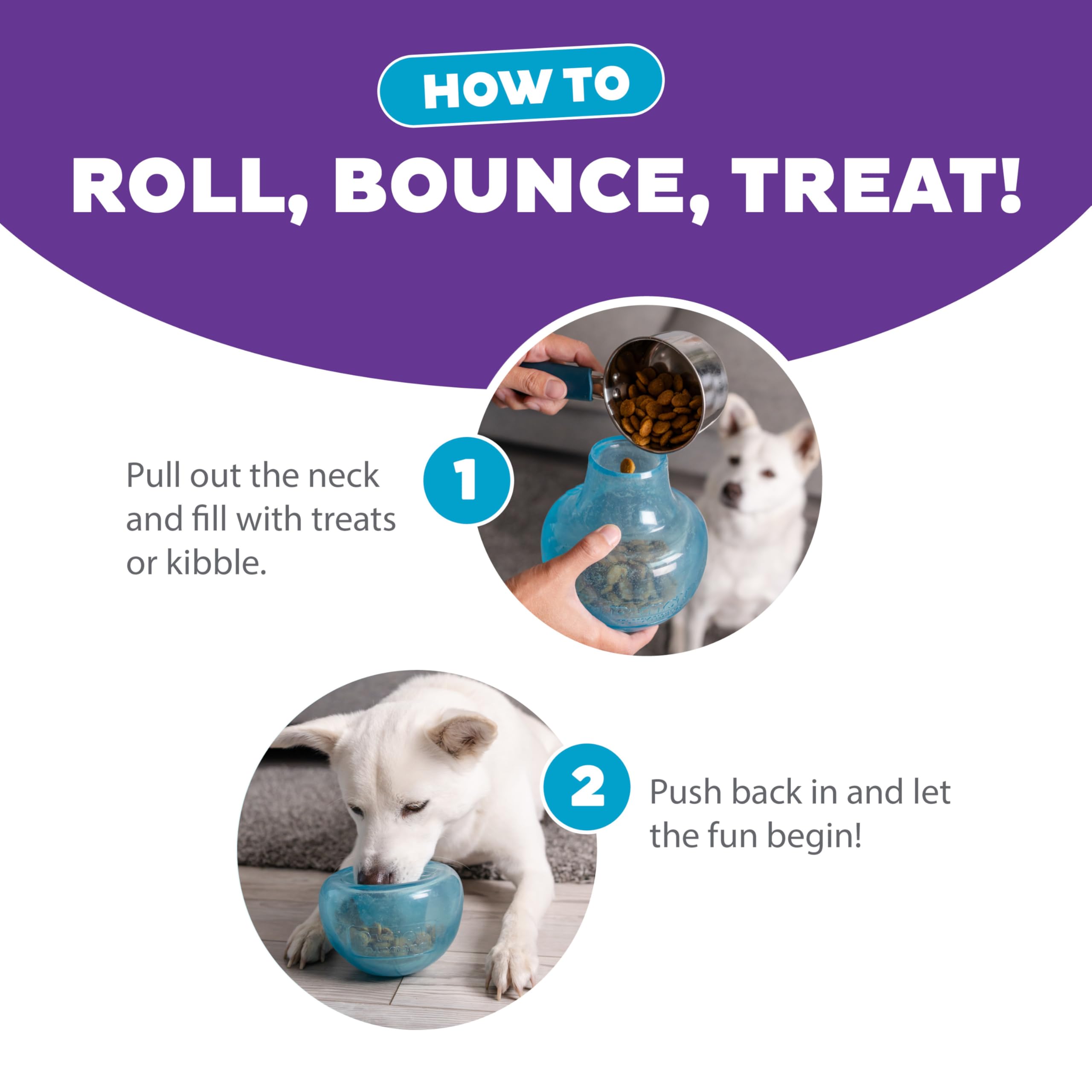 Outward Hound Orbee-Tuff Snoop Interactive Treat Dispensing Dog Toy - Large, Blue, Mint Scented 5