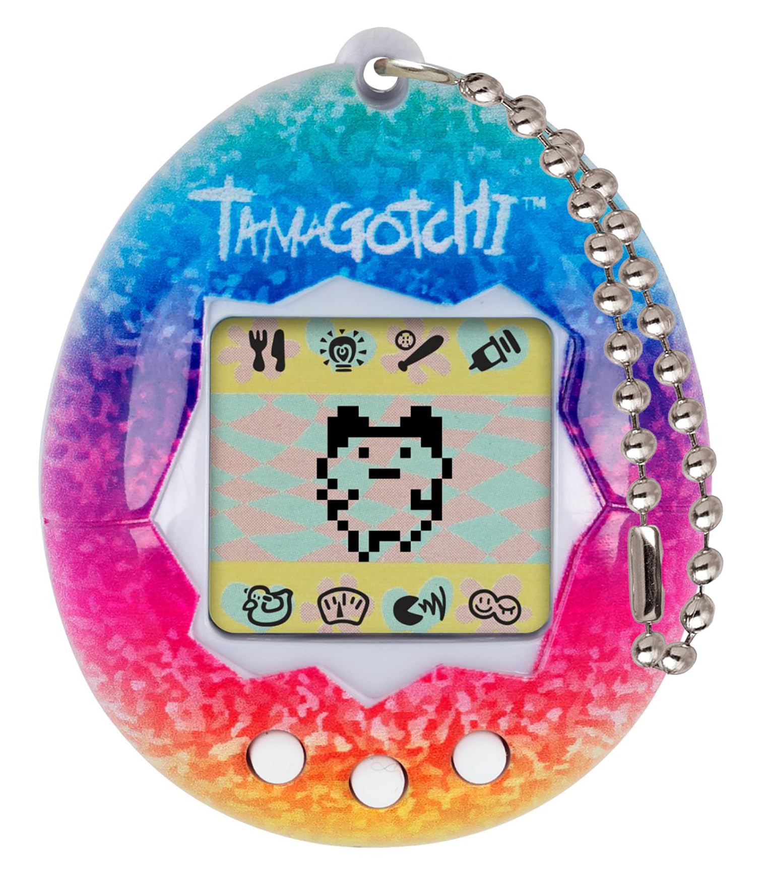 Bandai Tamagotchi Original Rainbow Shell - Electronic Virtual Pet Toy for Kids 8+