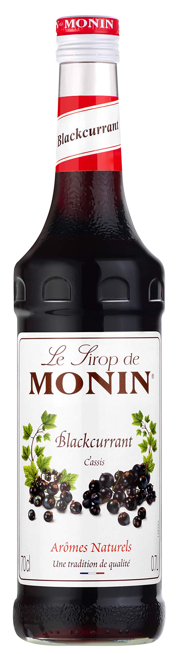 MONIN Premium Blackcurrant Syrup 700ml - Vegan, Allergen-Free, Natural Flavours for Cocktails & Mocktails