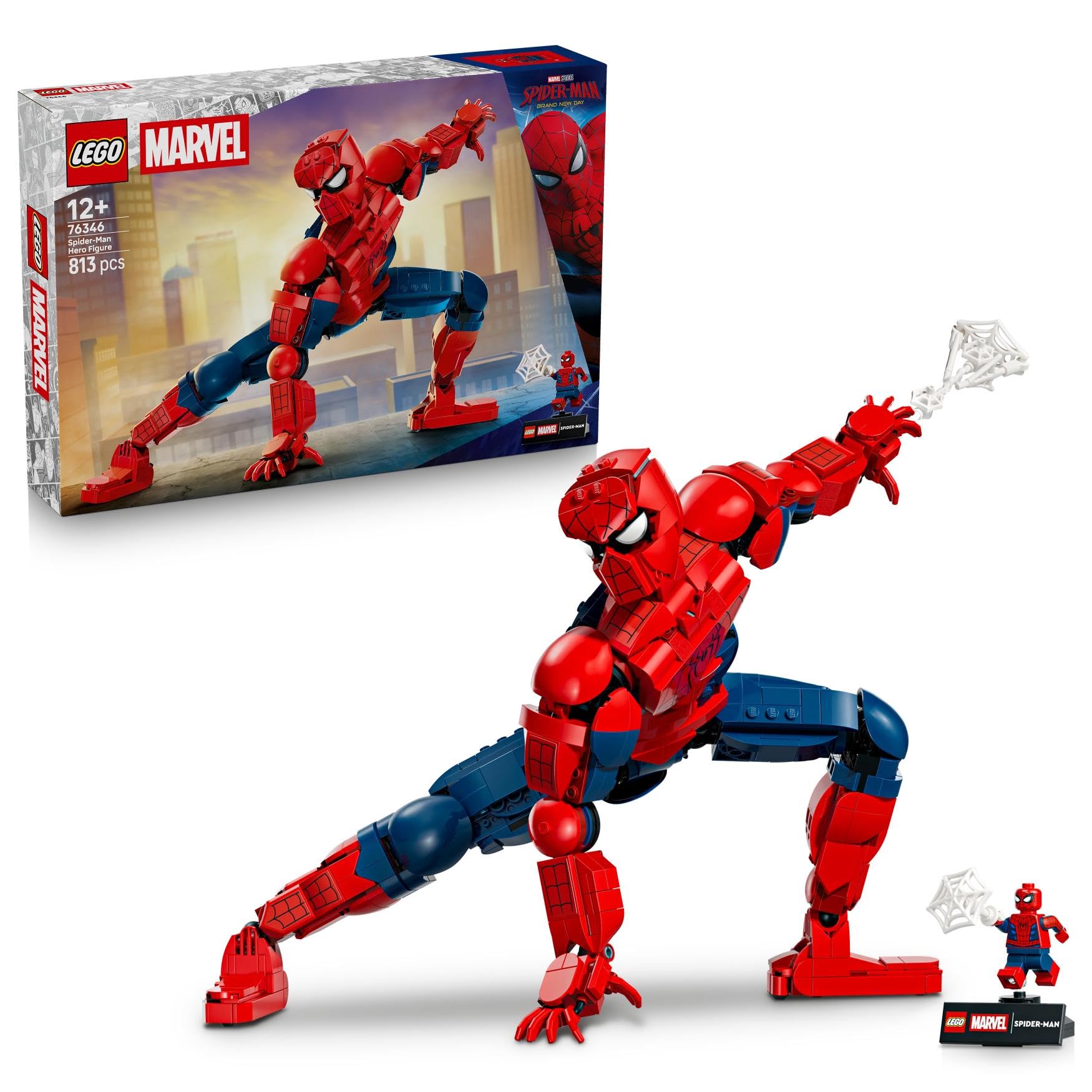 LEGO Marvel Spider-Man Hero Figure Building Set - Highly Articulated | 12+ Years | 2026 Release