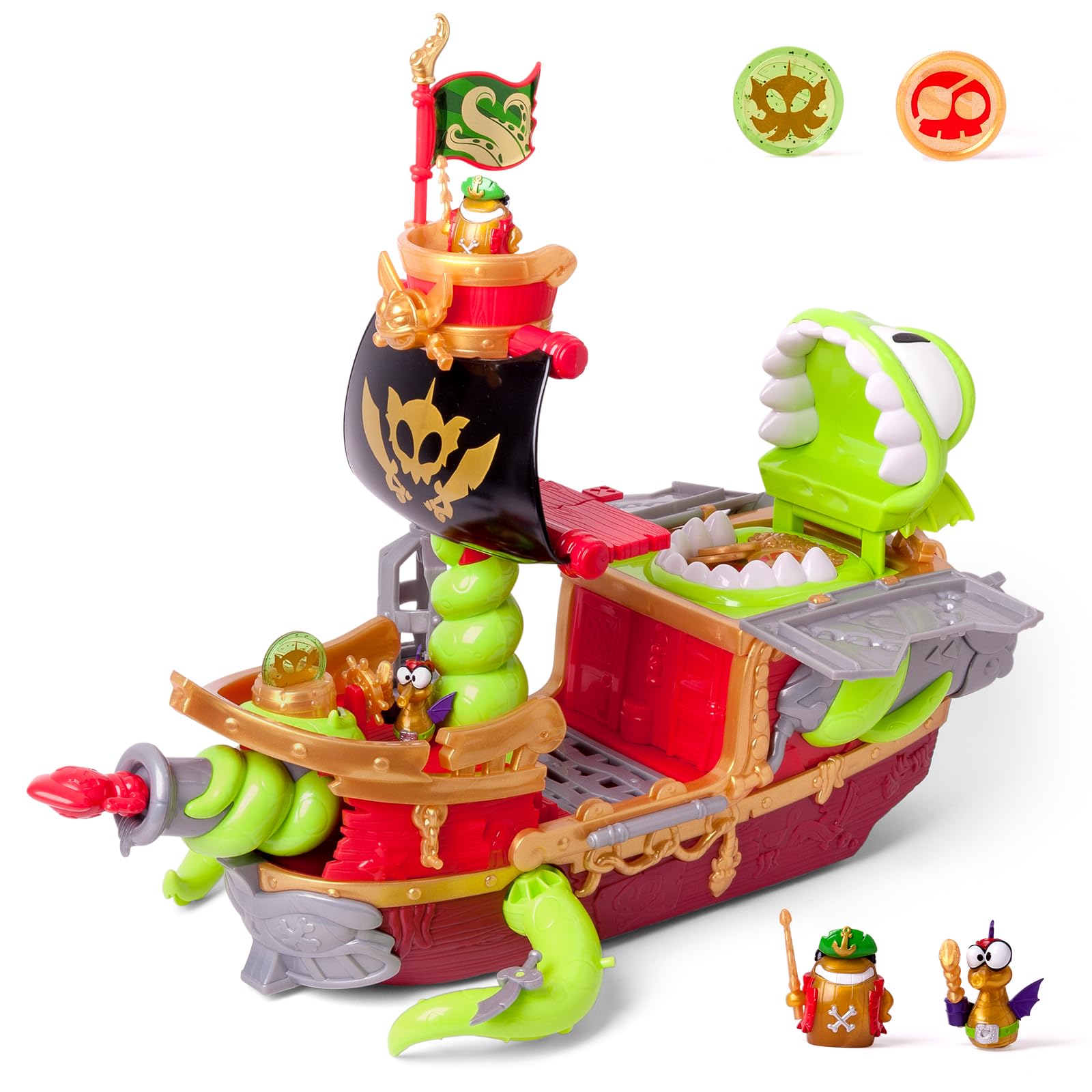 PIRATIX Kraken Ship Pirate Playset - Action-Packed Adventure with Exclusive Figures 6