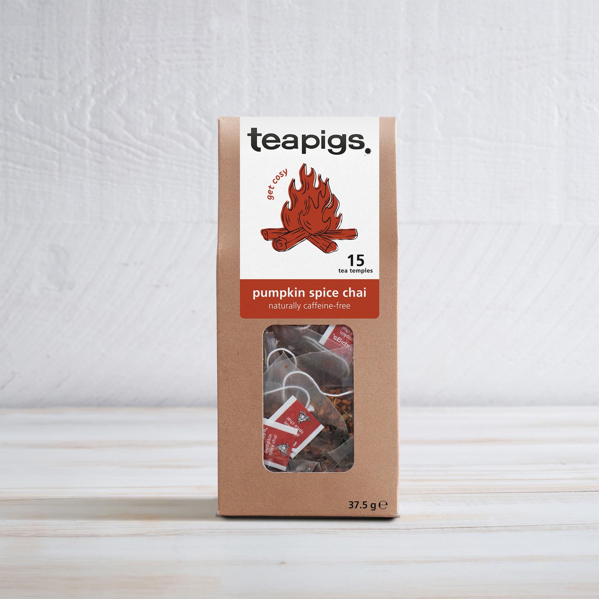 teapigs - Pumpkin Spice Chai Tea Caffeine-Free Tea Bags