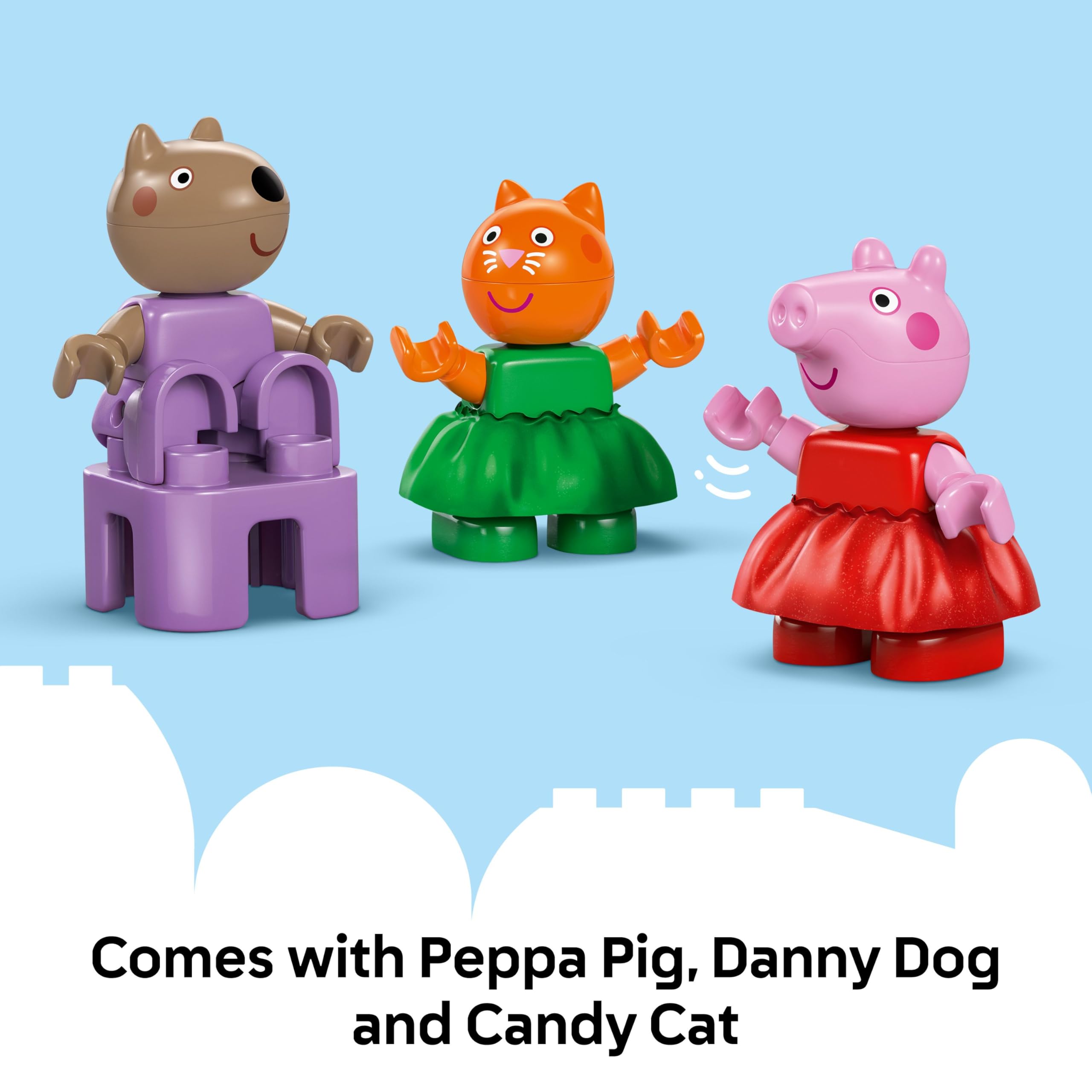 LEGO DUPLO Peppa Pig Funfair - Building Set for Toddlers 2+ 10