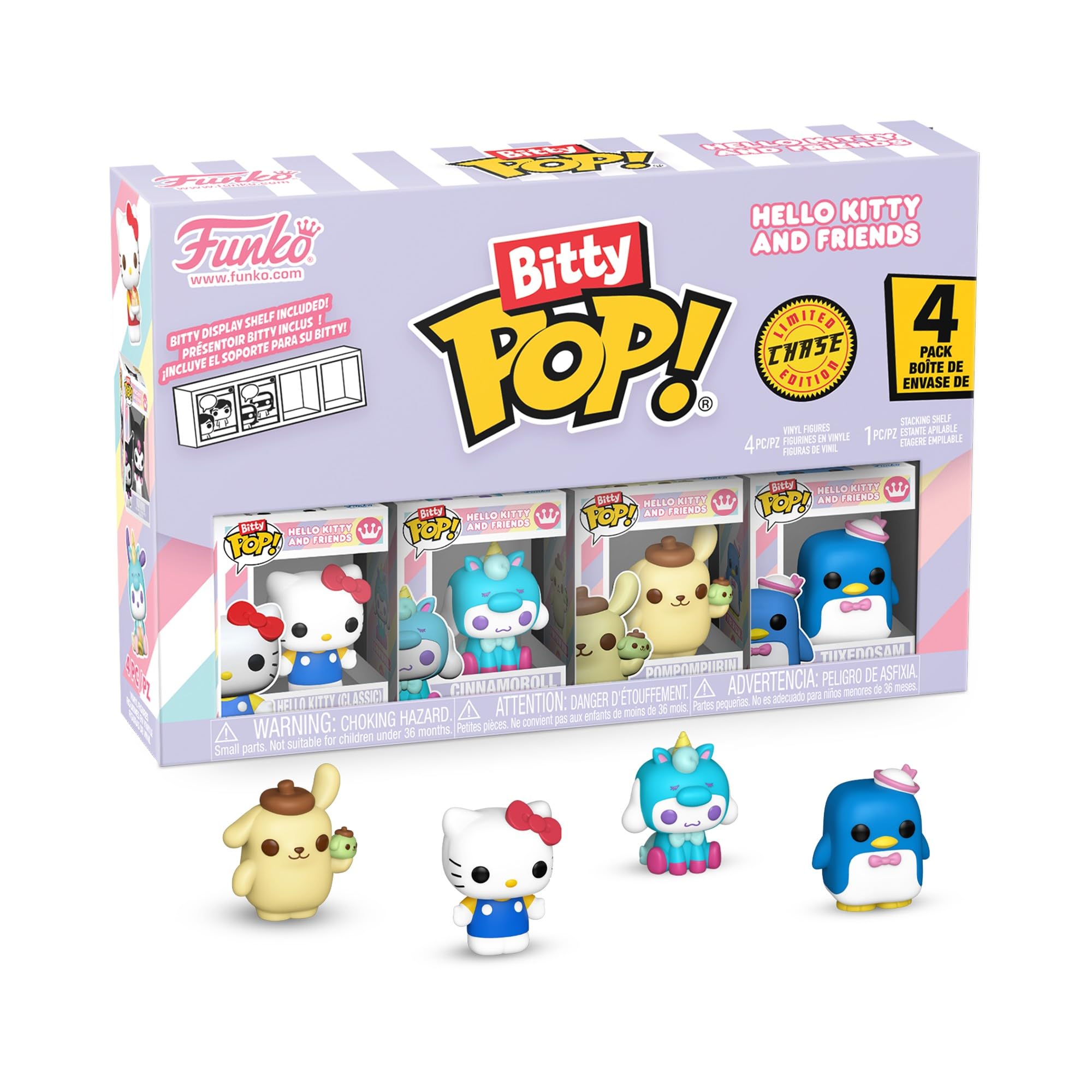 Funko Bitty Pop! Hello Kitty Vinyl Mini Figures 4-Pack with Mystery Mini Figure 5
