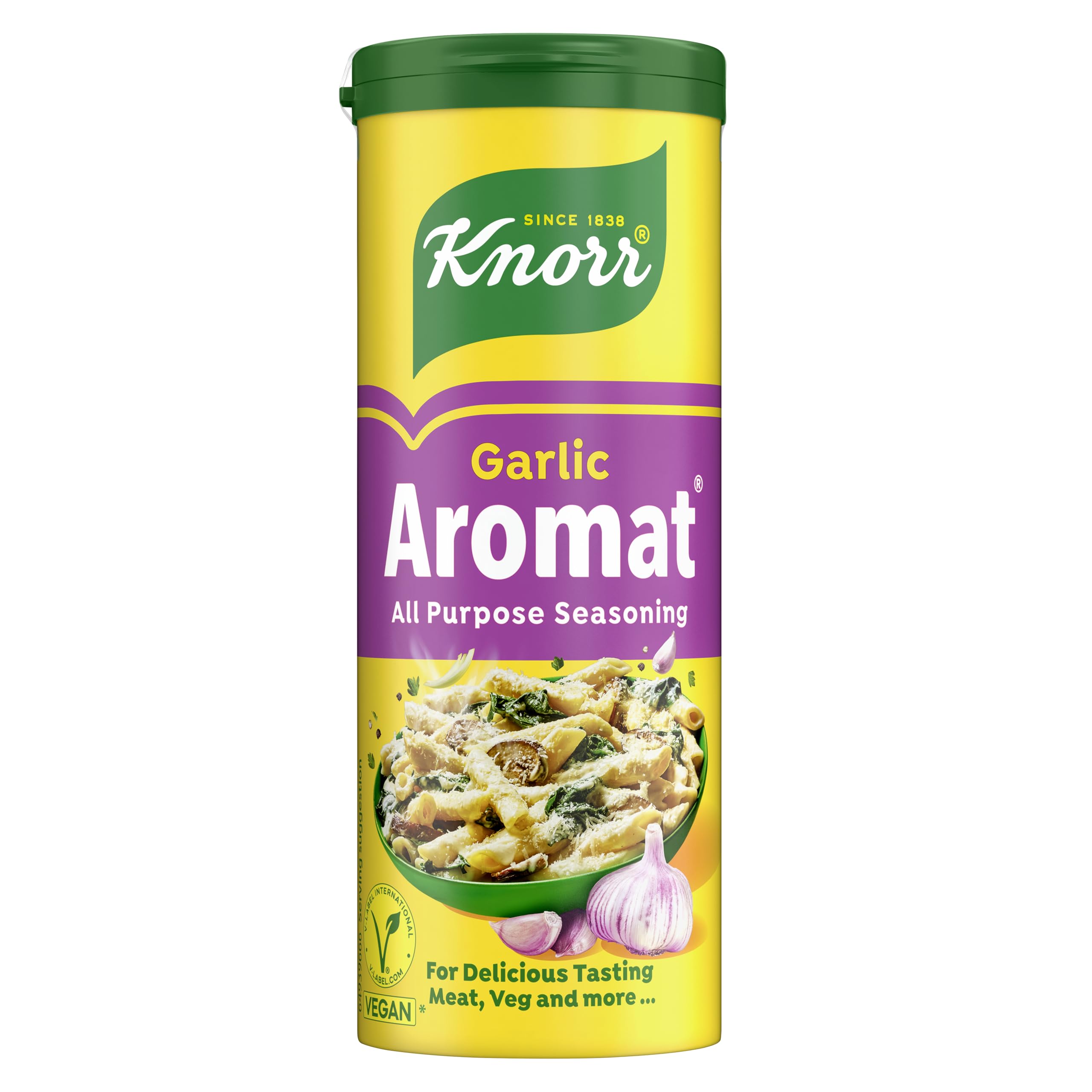 Knorr Aromat Garlic All Purpose Savoury Seasoning - Free from Artificial Colours & Preservatives
