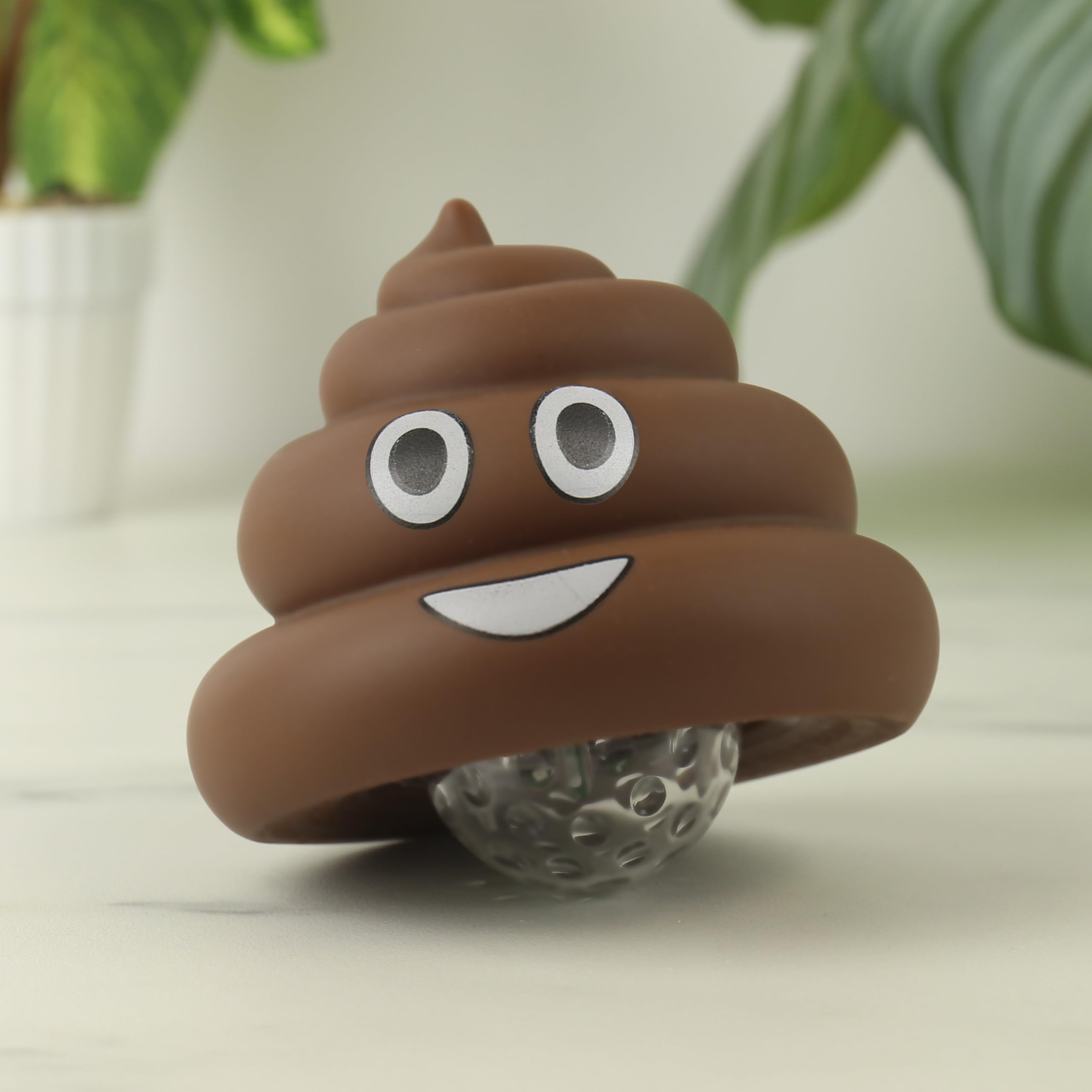 Party Pooper LED Light-up Poop Emoji Bath Toy - Waterproof Fun for Kids 36 Months+