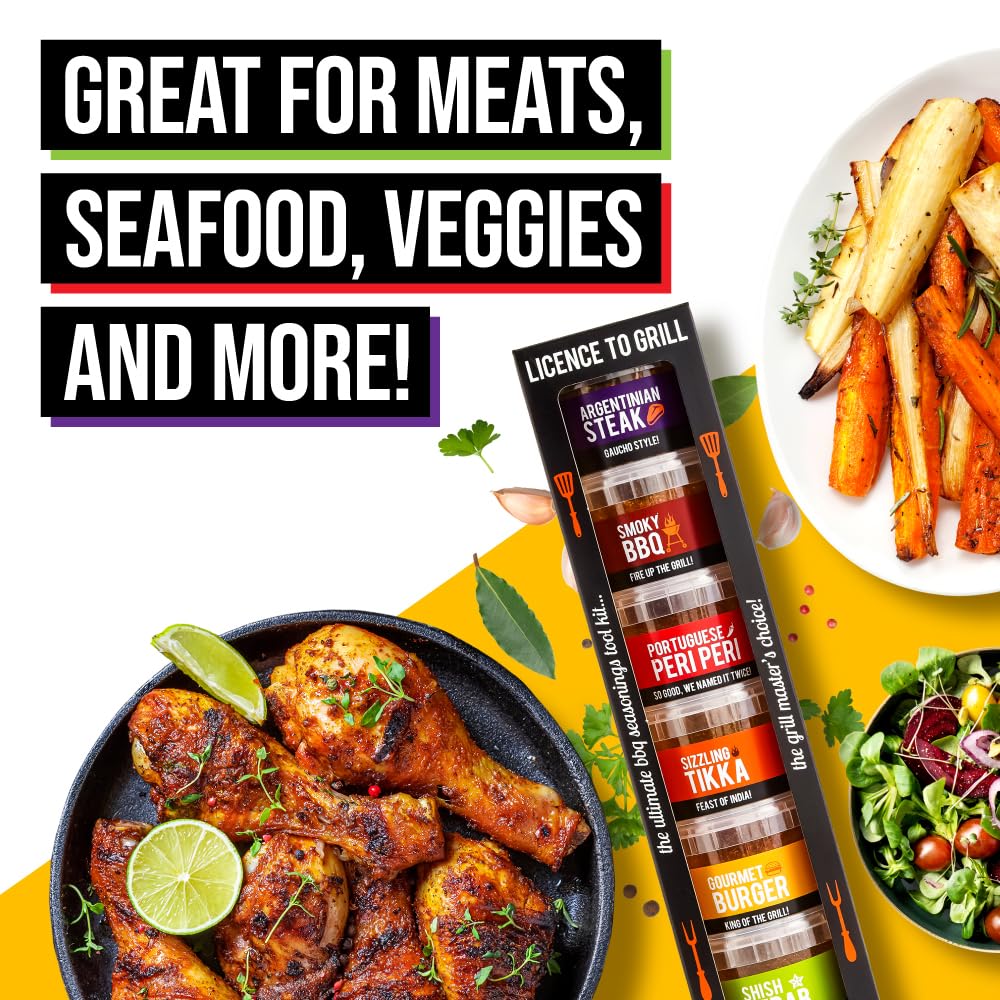 SPICE "N" TICE - The Ultimate Spice, Seasoning & Marinade BBQ Rub Grill Gift Set 11