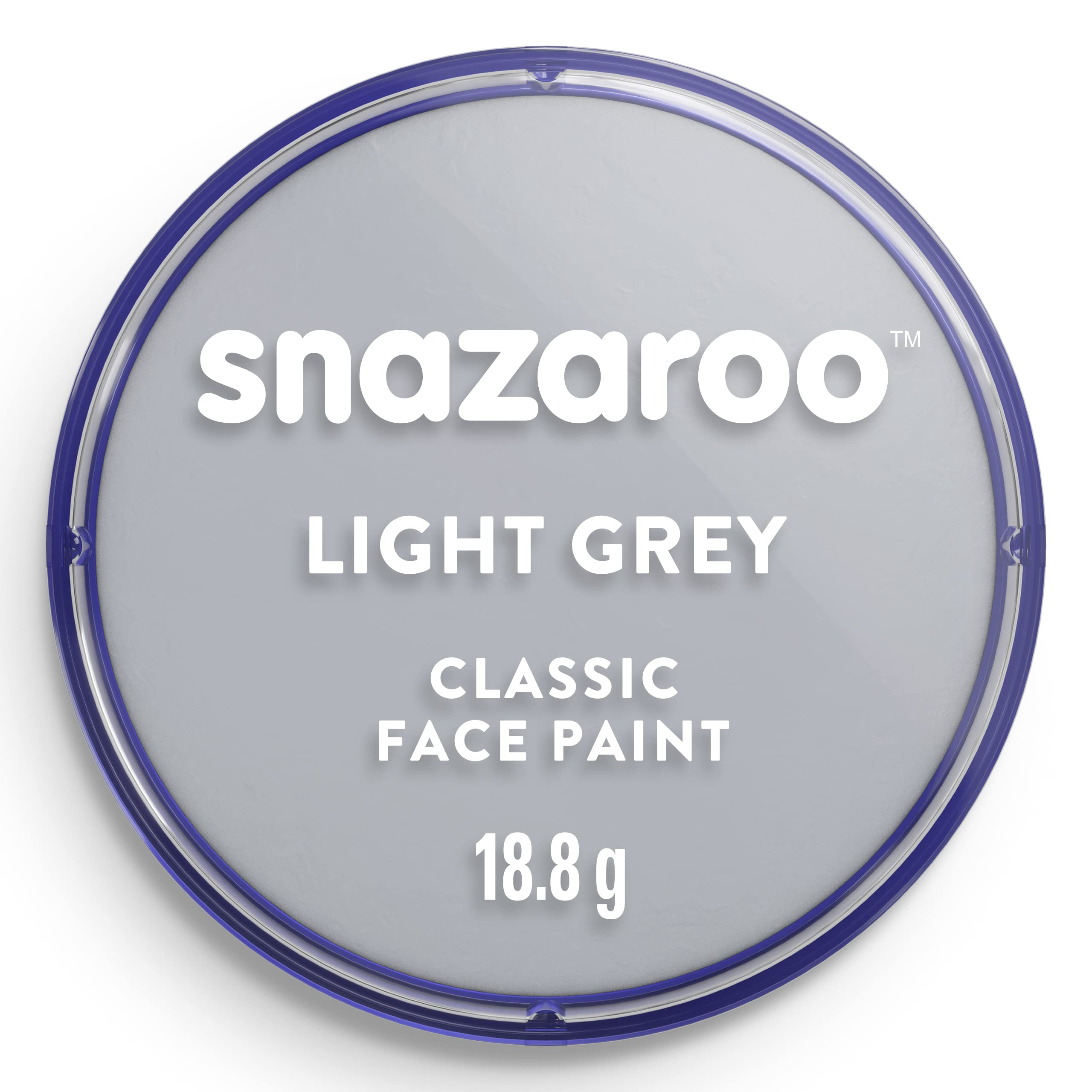 Snazaroo - Light Grey Classic Face Paint (18 ml) Pack of 5