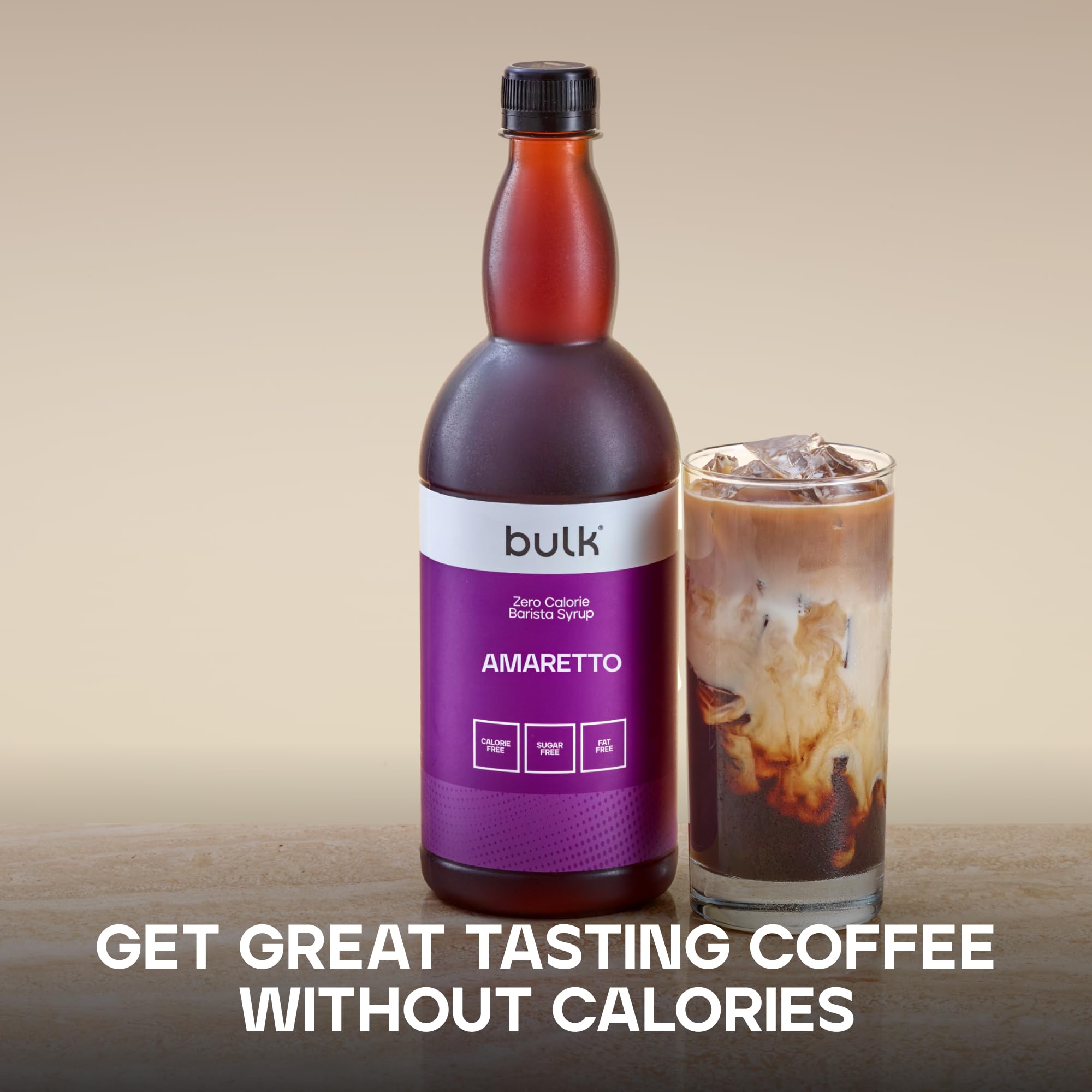 Bulk Zero Calorie Barista Syrup - Amaretto Flavour | Sugar Free, Fat Free | 1 Litre Bottle 2