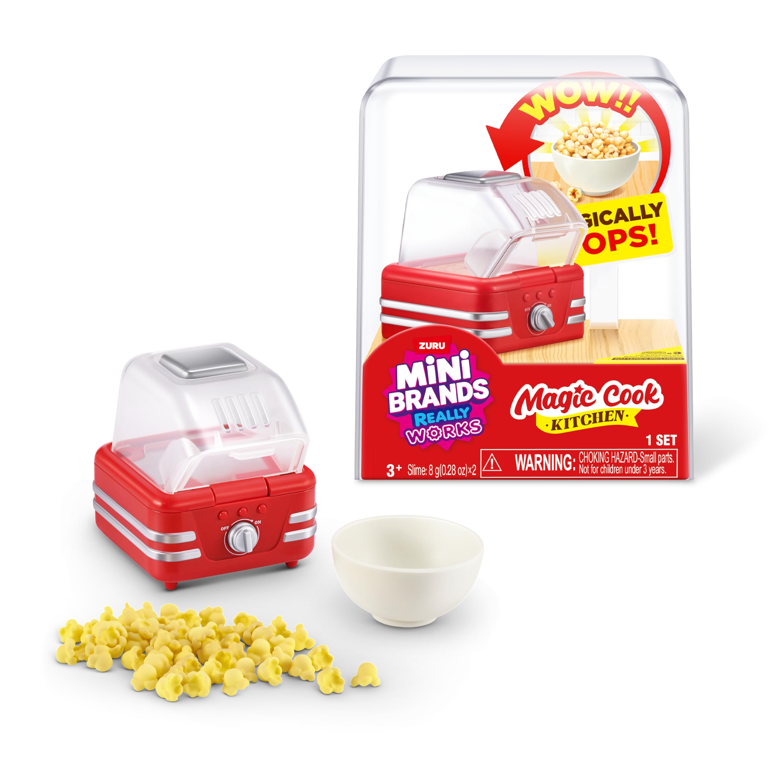 Mini Brands Really Works Magic Cook Kitchen Capsule Series 1 - Working UV Light | Red | Ages 3+ 1