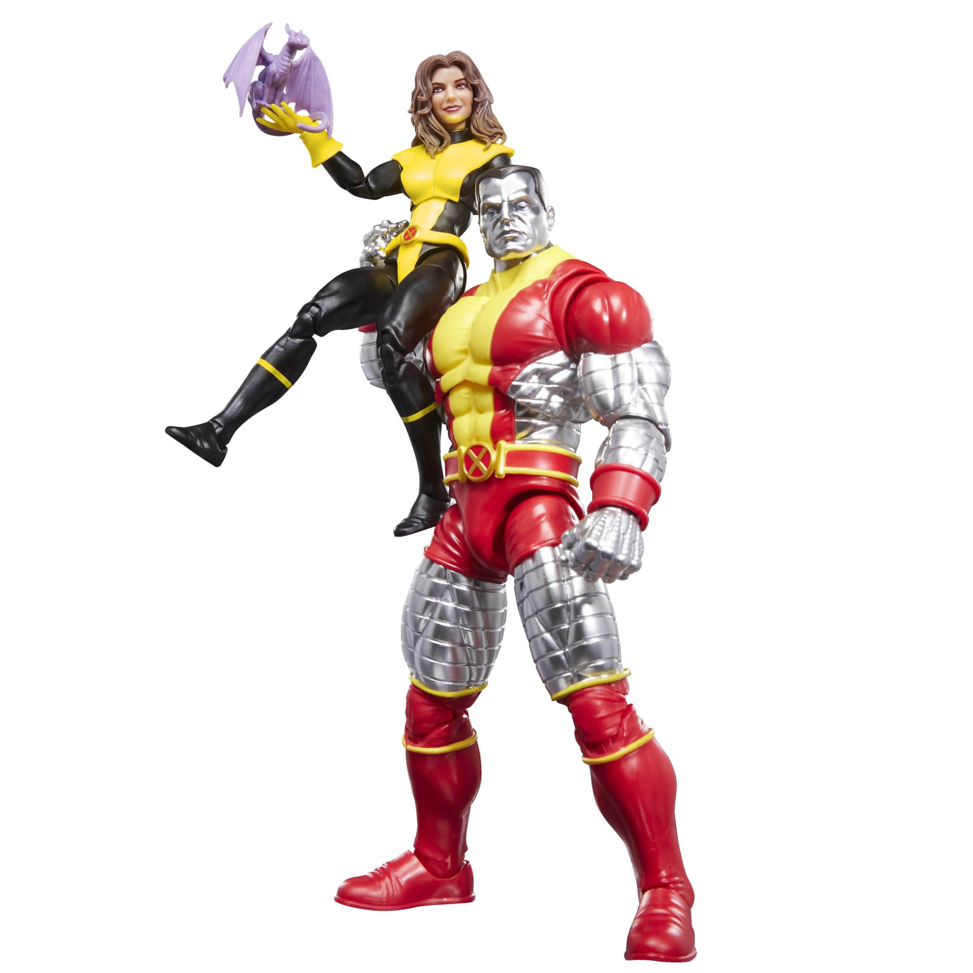 Marvel Legends Series X-Men Kitty Pryde & Marvel’s Colossus Two-Pack Action Figures | 15 cm Scale