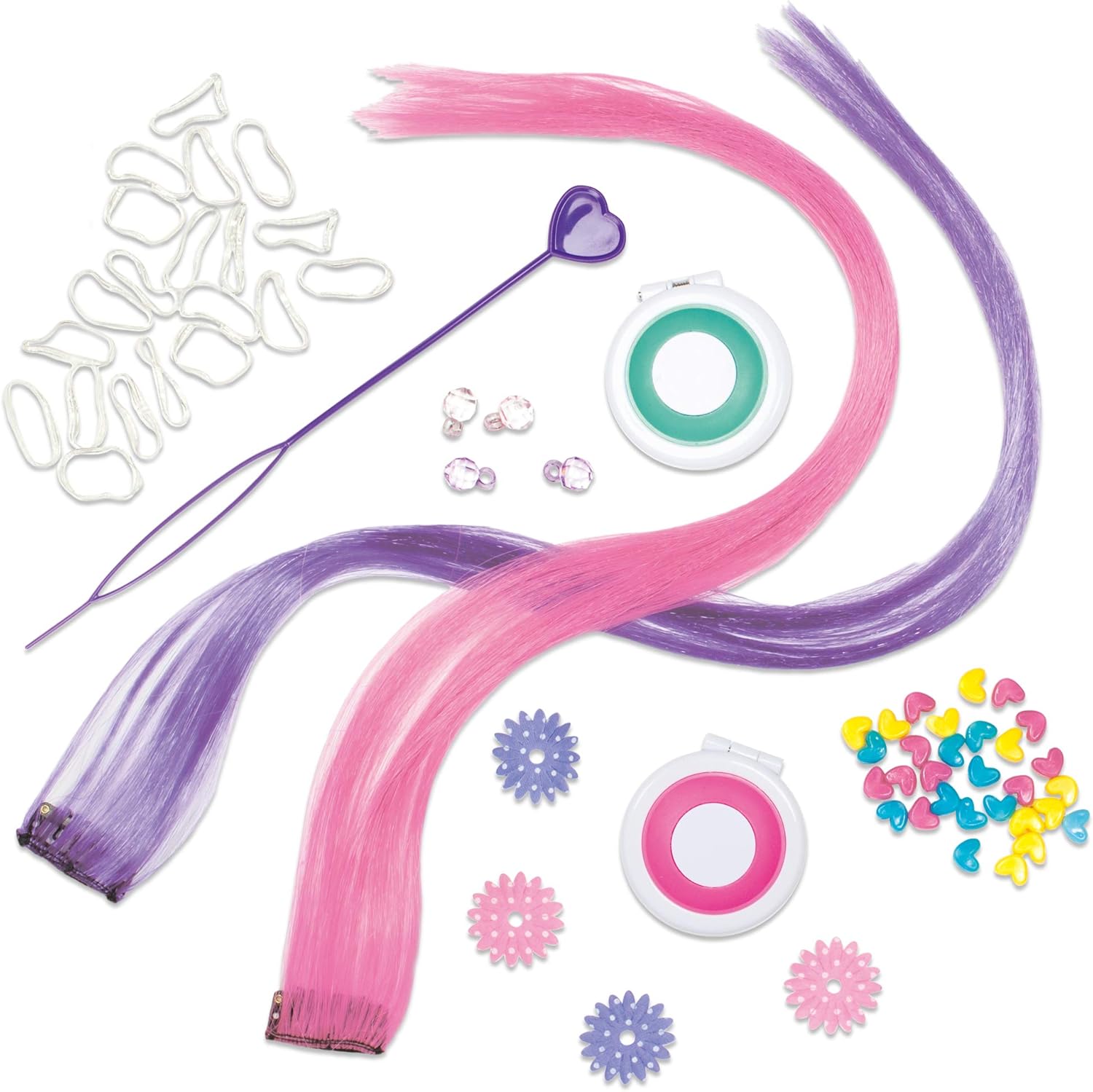 Galt Fab Hair Hair Chalk Kit with Extensions and Beads for Kids