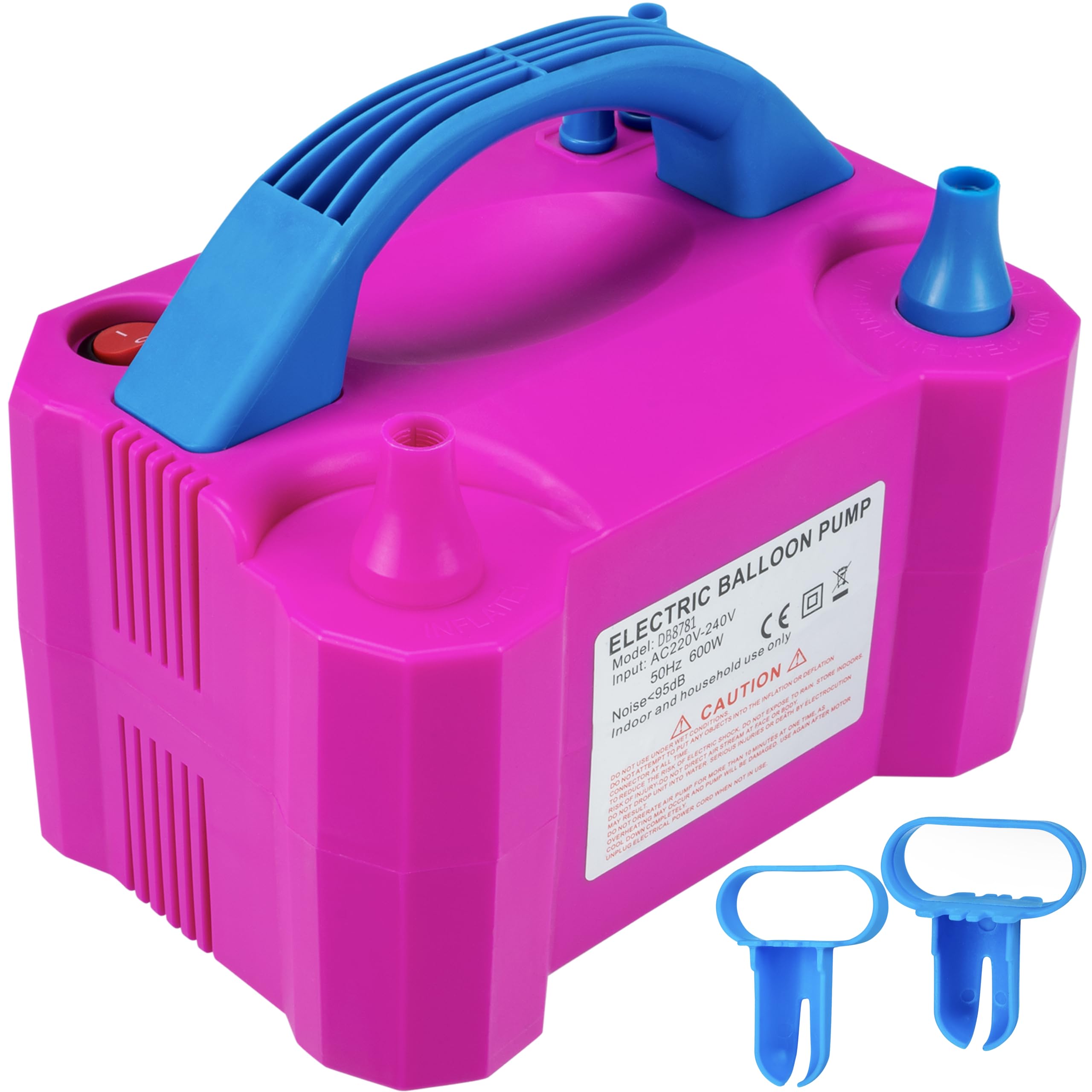 TANNESS Electric Balloon Pump - Dual Nozzle High Power with Manual & Auto Modes (AC220-240V)