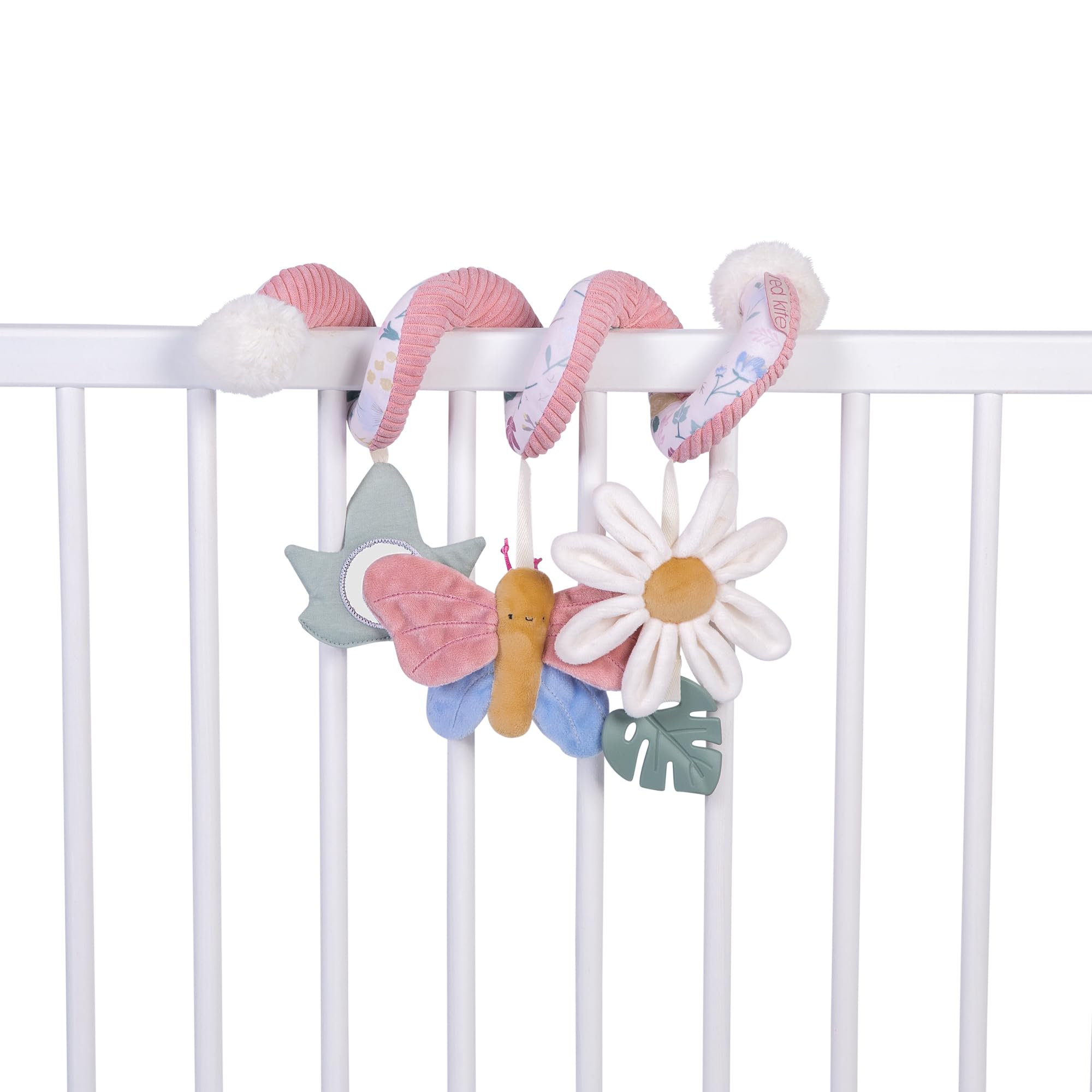 Red Kite Spiraloo Twisty Activity Toy - Rose & Ivy, Baby Safe Mirror & Teether 4