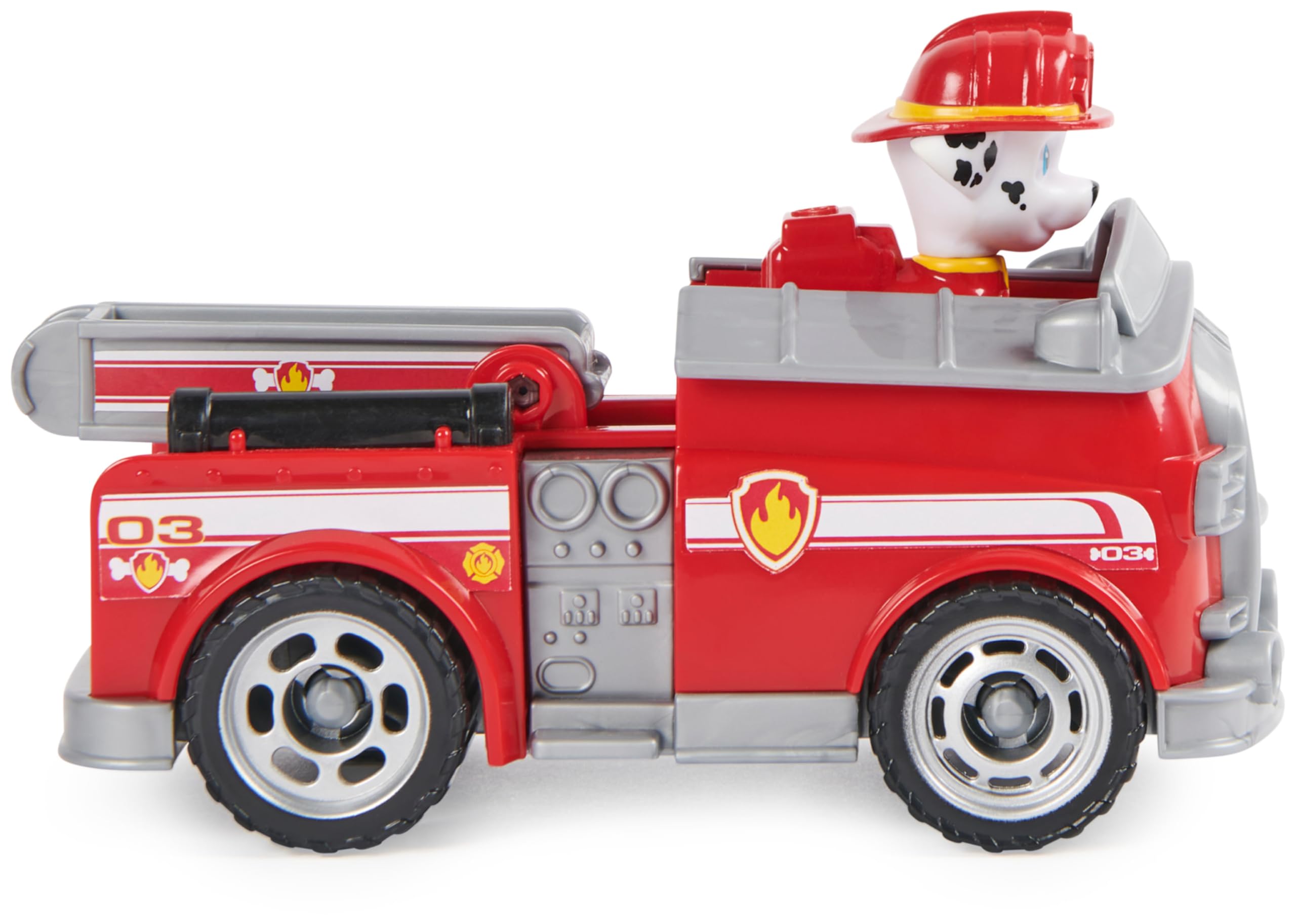 Paw Patrol Marshall's Fire Engine - Toy Vehicle with Collectible Action Figure for Kids 3+