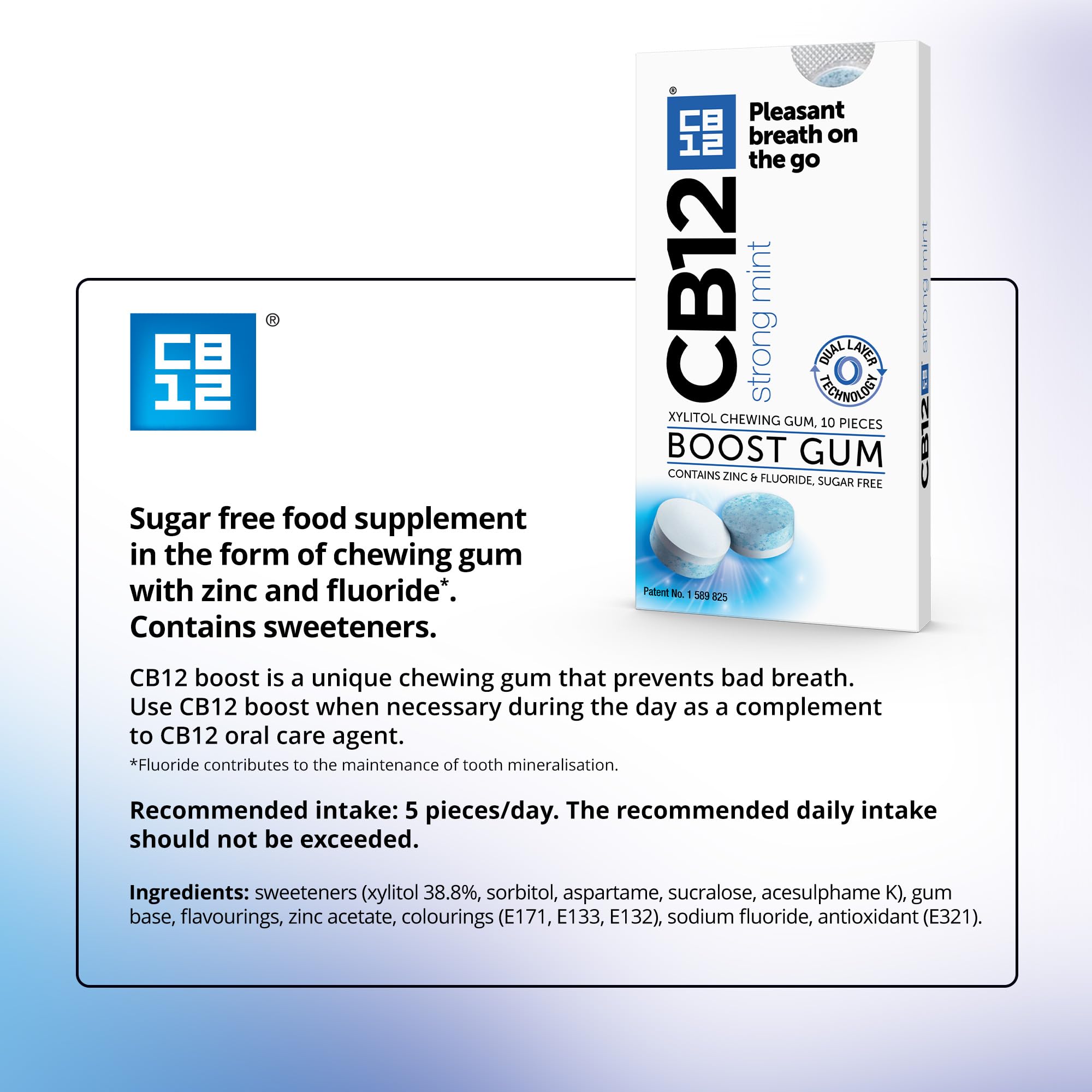 CB12 - Boost Chewing Gum (10 Pieces) 6