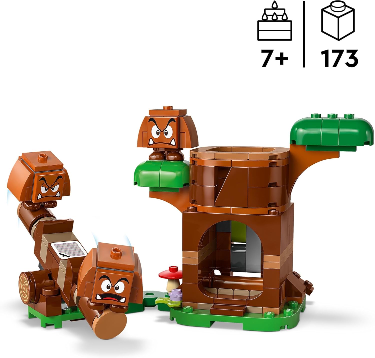 LEGO Super Mario Goombas’ Playground Set - 3 Goomba Figures & Interactive Playset for Kids 7+