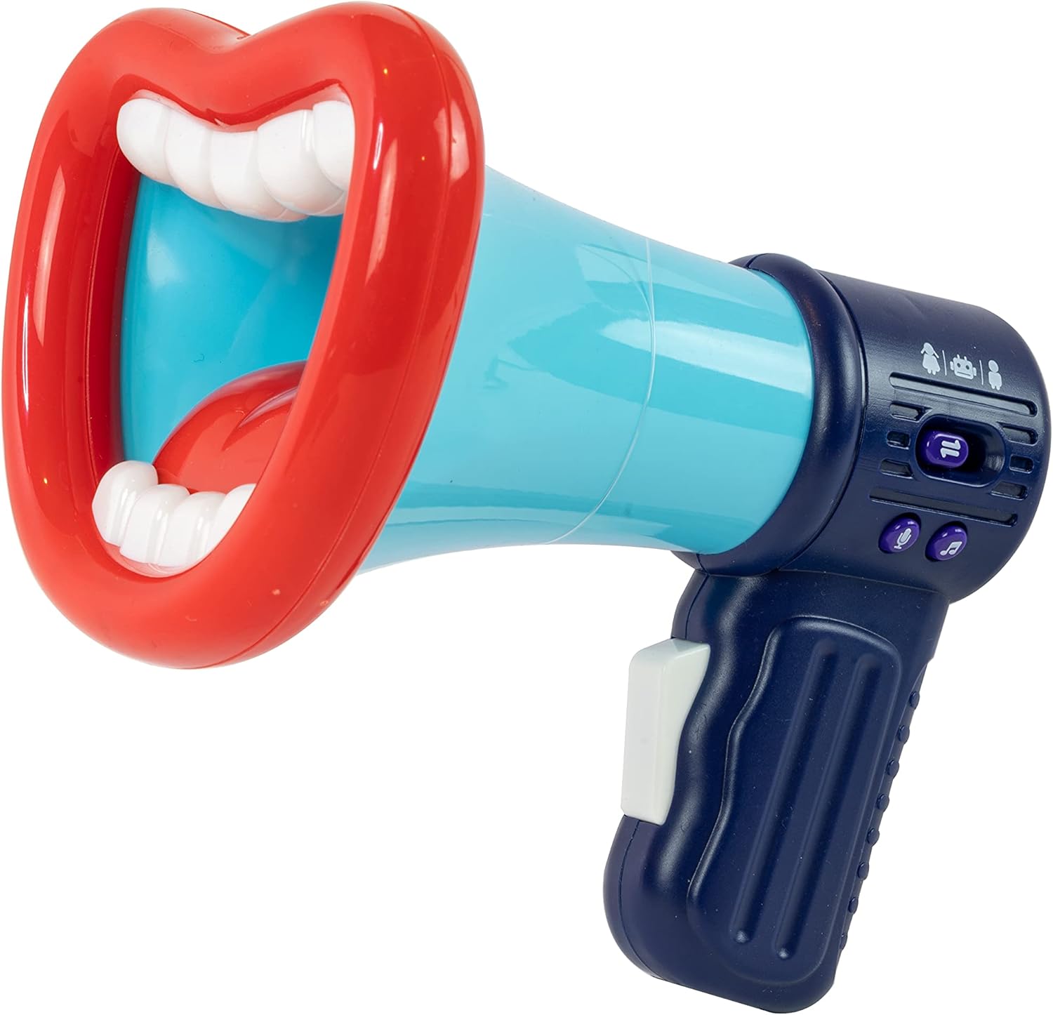 Loudmouth Electronic Voice Changer - 3 Voice Modes & Record Function, Red White and Blue