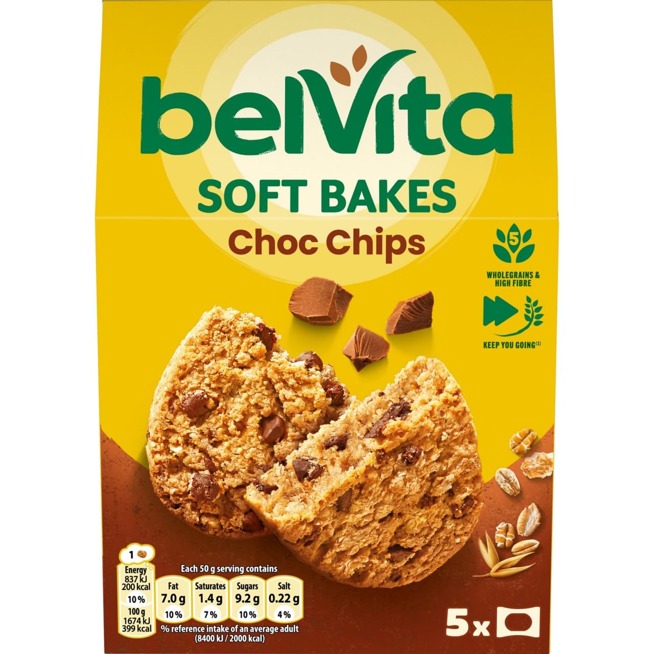 Belvita Choc Chips Soft Bakes 250g