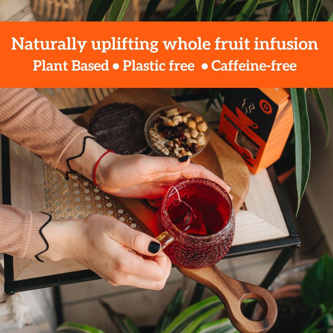HOTTEA MAMA Get Up & Glow Organic Whole Fruit Tea | Vitamin C Rich | Caffeine-Free Pregnancy & Breastfeeding Tea 8